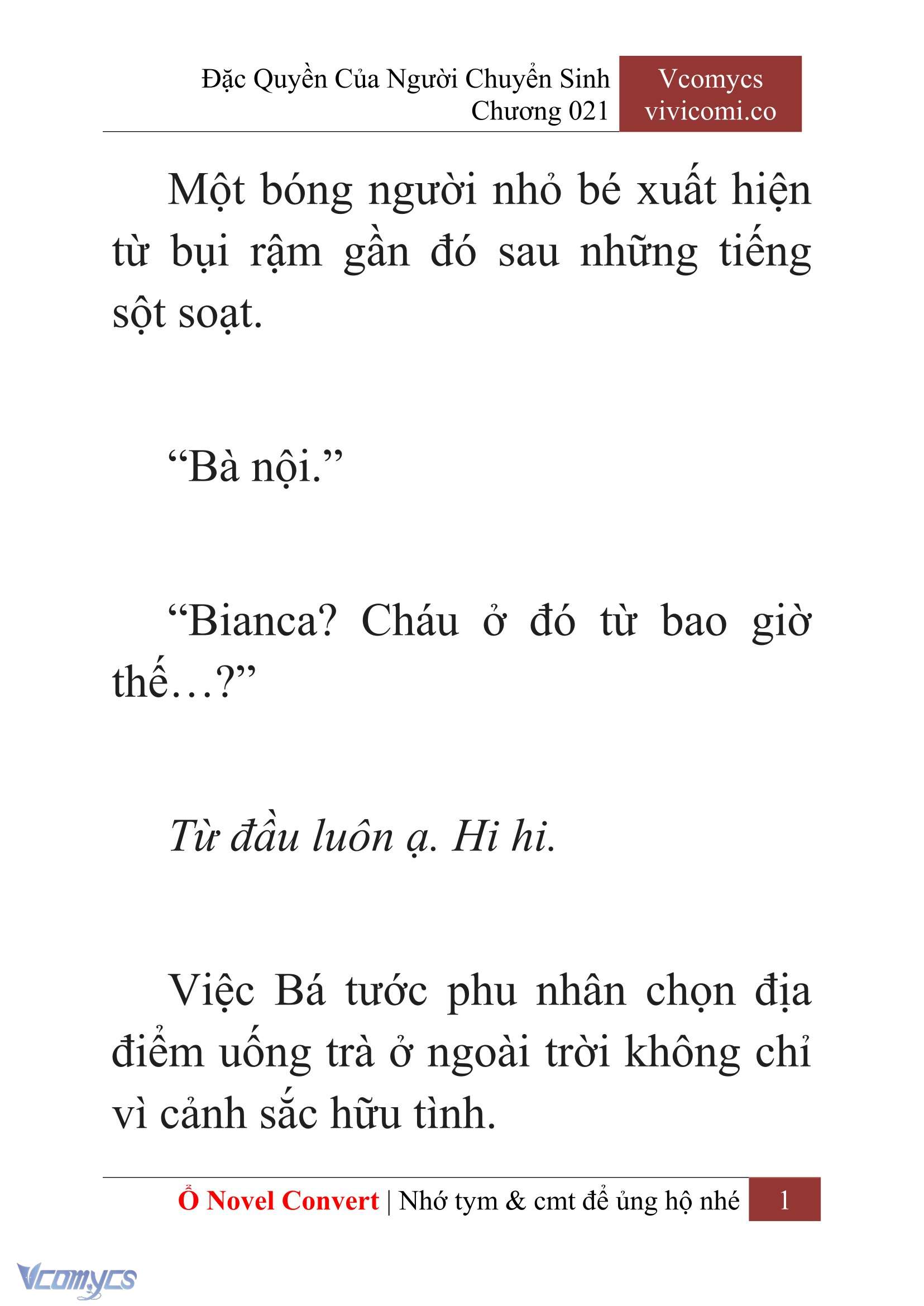 [Novel] Đặc Quyền Của Người Chuyển Sinh Chapter 21 - Trang 4