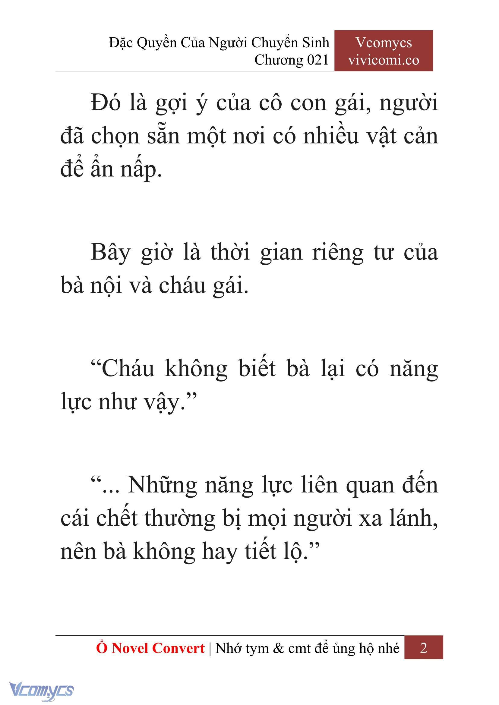 [Novel] Đặc Quyền Của Người Chuyển Sinh Chapter 21 - Trang 5