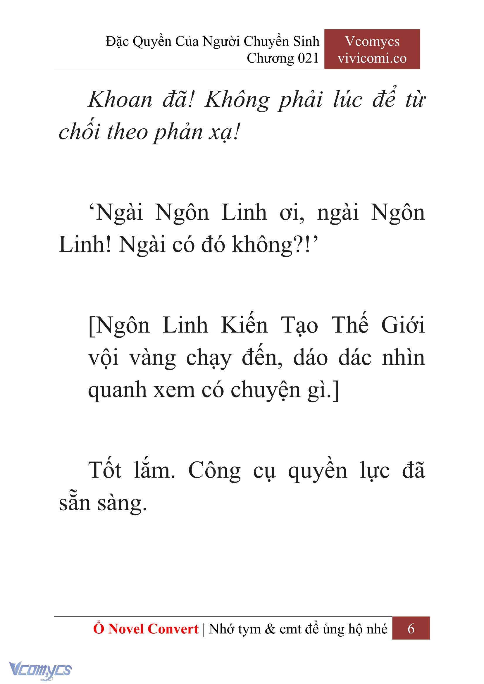 [Novel] Đặc Quyền Của Người Chuyển Sinh Chapter 21 - Trang 9