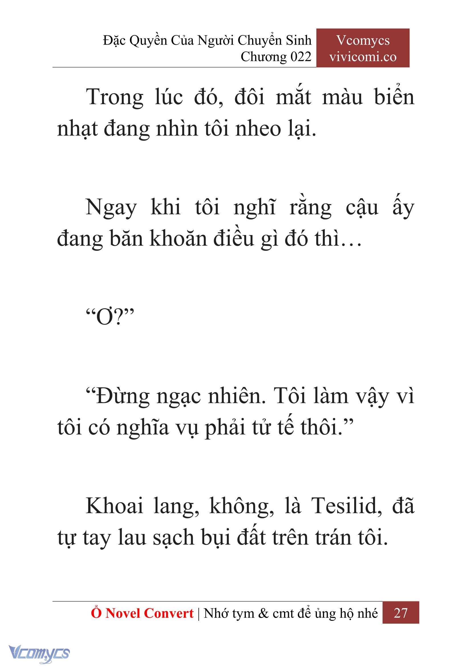 [Novel] Đặc Quyền Của Người Chuyển Sinh Chapter 22 - Trang 30