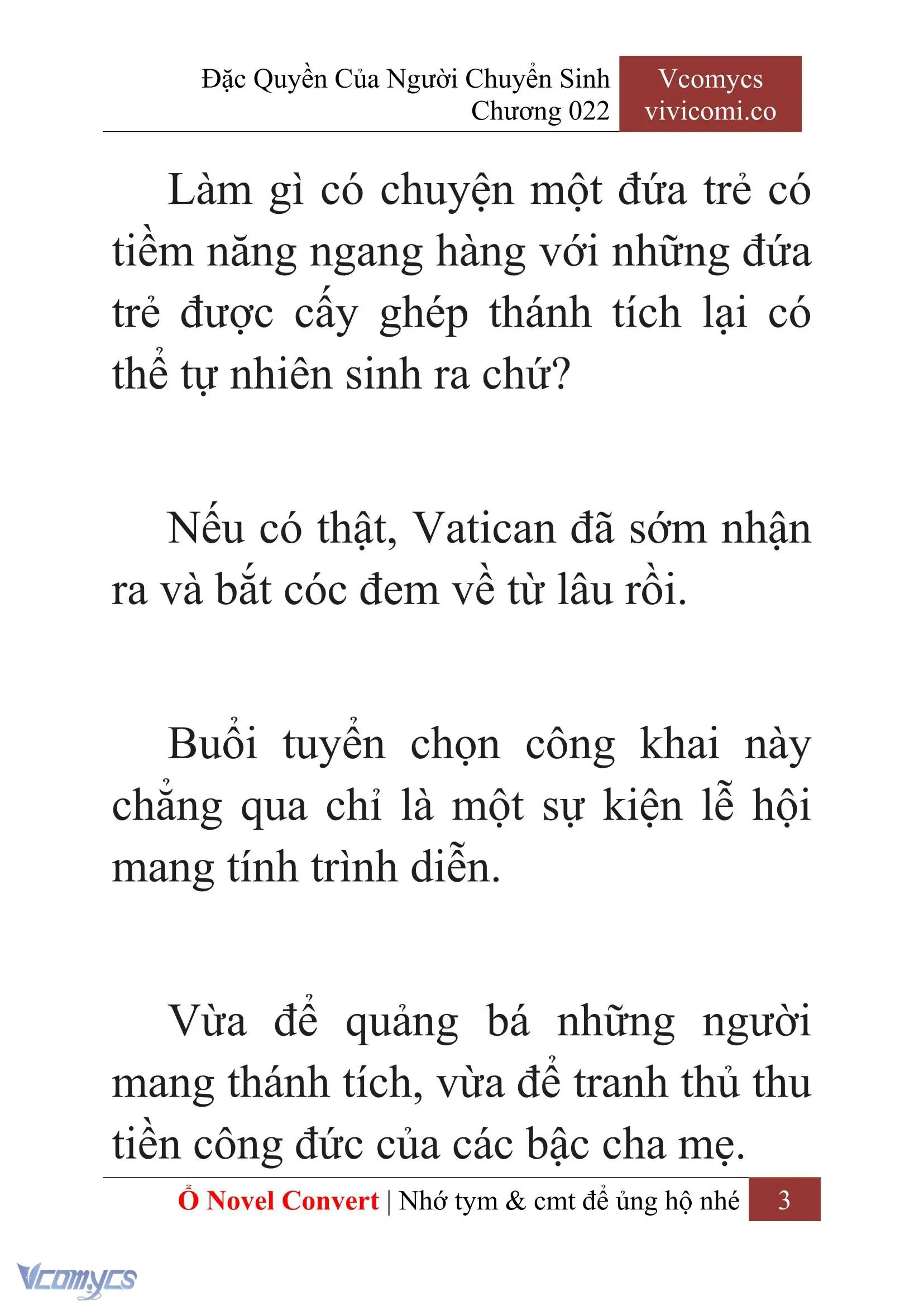 [Novel] Đặc Quyền Của Người Chuyển Sinh Chapter 22 - Trang 6