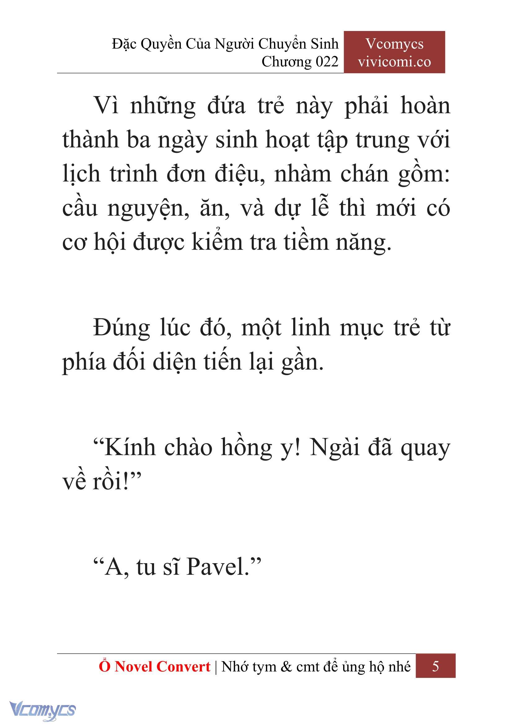 [Novel] Đặc Quyền Của Người Chuyển Sinh Chapter 22 - Trang 8
