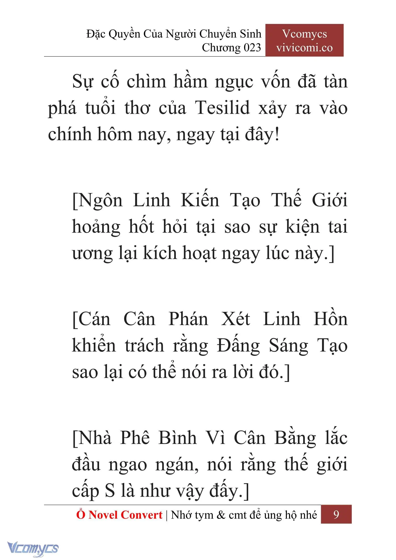 [Novel] Đặc Quyền Của Người Chuyển Sinh Chapter 23 - Trang 11