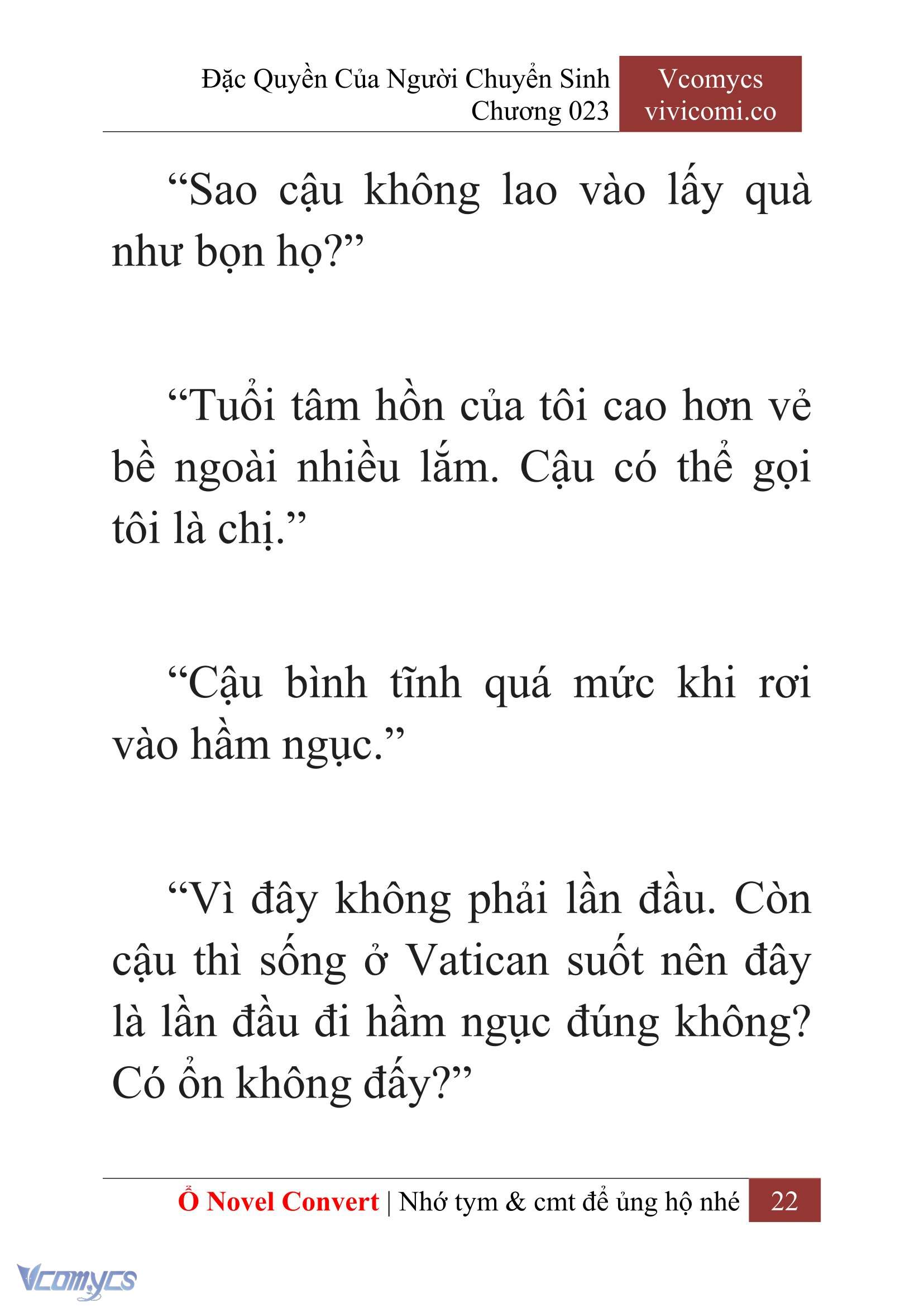 [Novel] Đặc Quyền Của Người Chuyển Sinh Chapter 23 - Trang 24