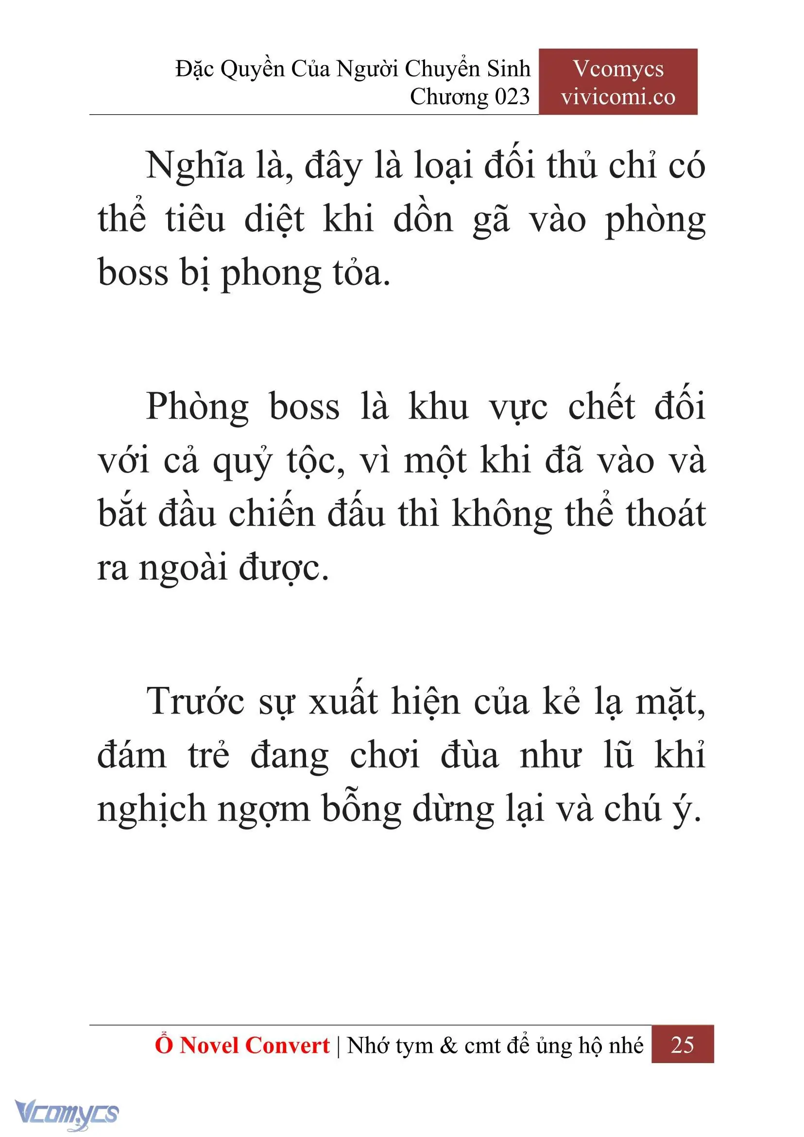 [Novel] Đặc Quyền Của Người Chuyển Sinh Chapter 23 - Trang 27