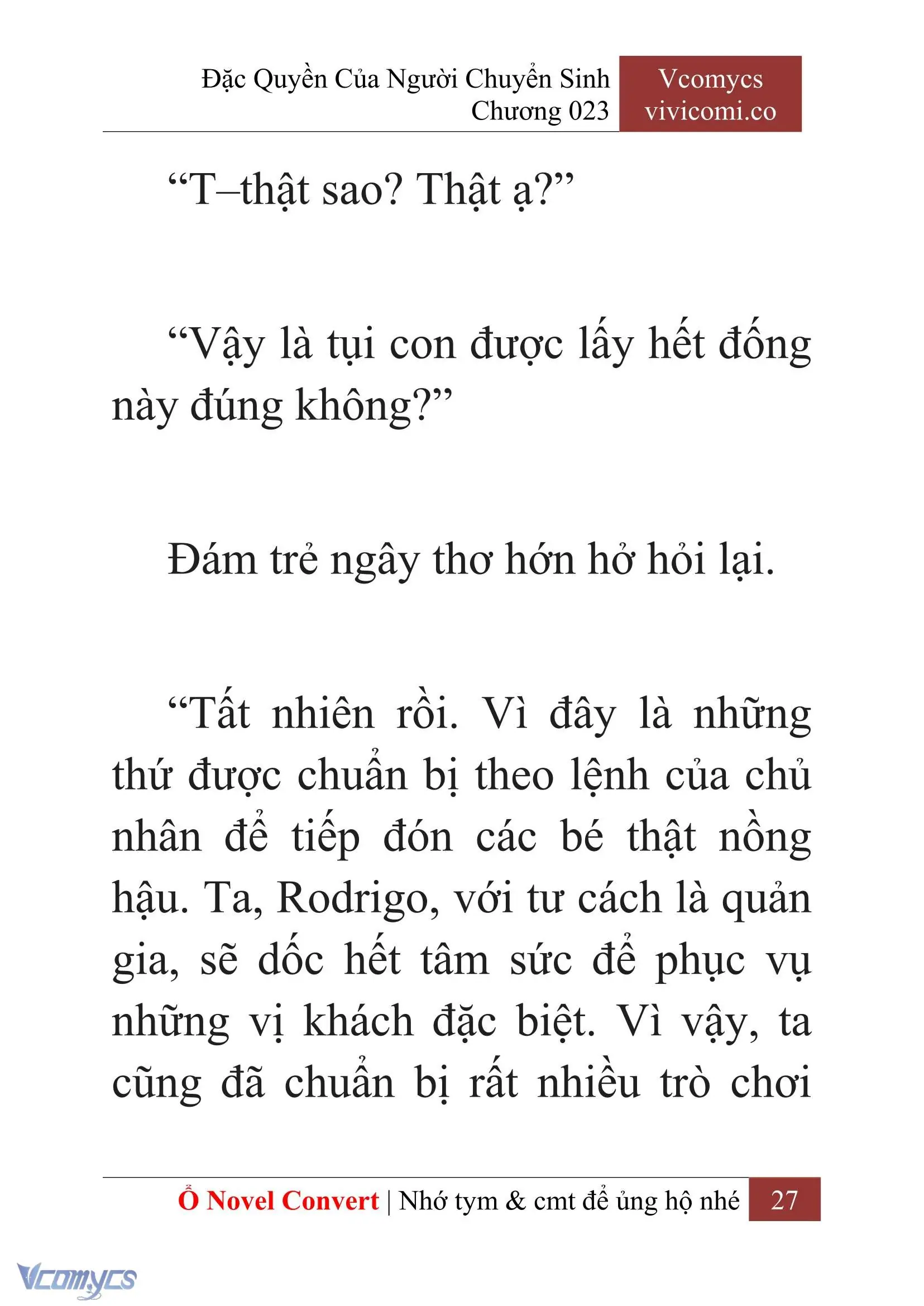 [Novel] Đặc Quyền Của Người Chuyển Sinh Chapter 23 - Trang 29