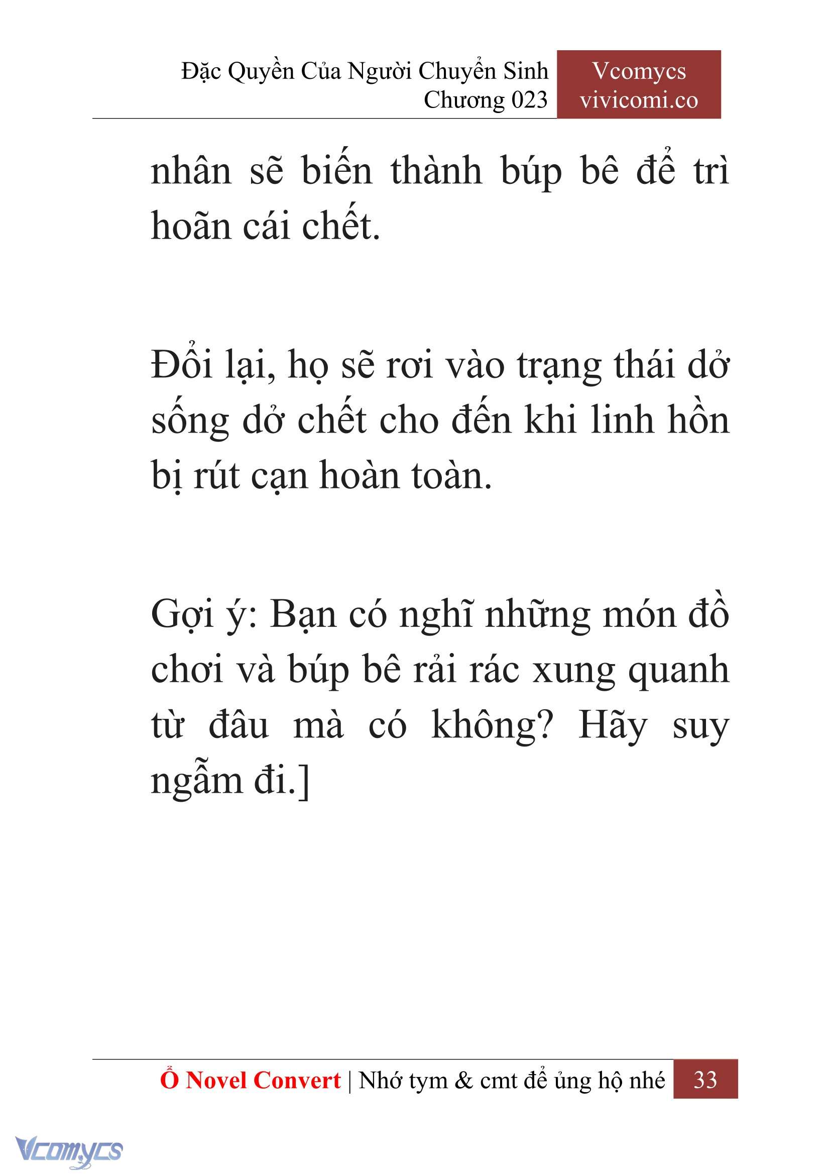 [Novel] Đặc Quyền Của Người Chuyển Sinh Chapter 23 - Trang 35