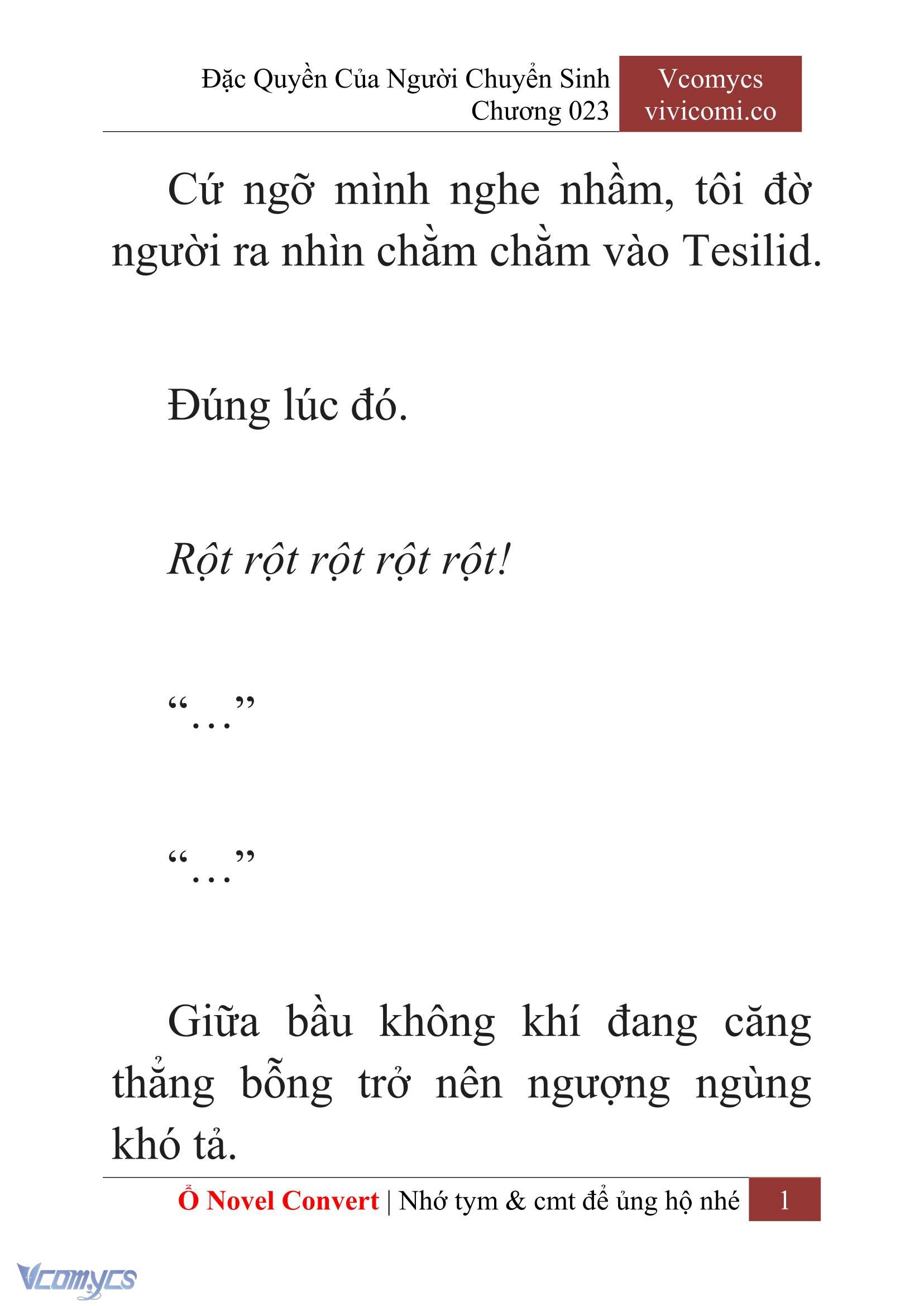 [Novel] Đặc Quyền Của Người Chuyển Sinh Chapter 23 - Trang 4