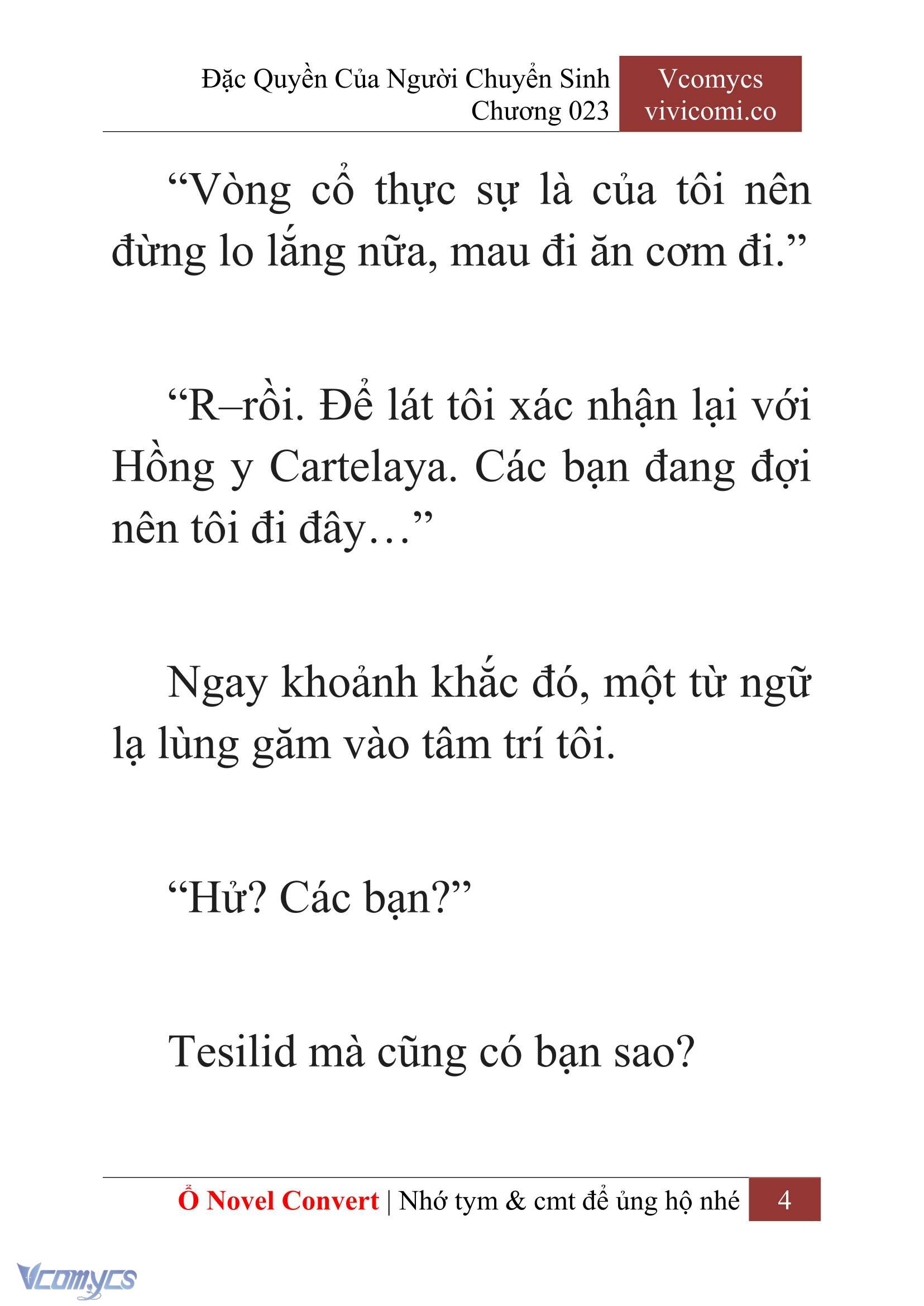 [Novel] Đặc Quyền Của Người Chuyển Sinh Chapter 23 - Trang 7