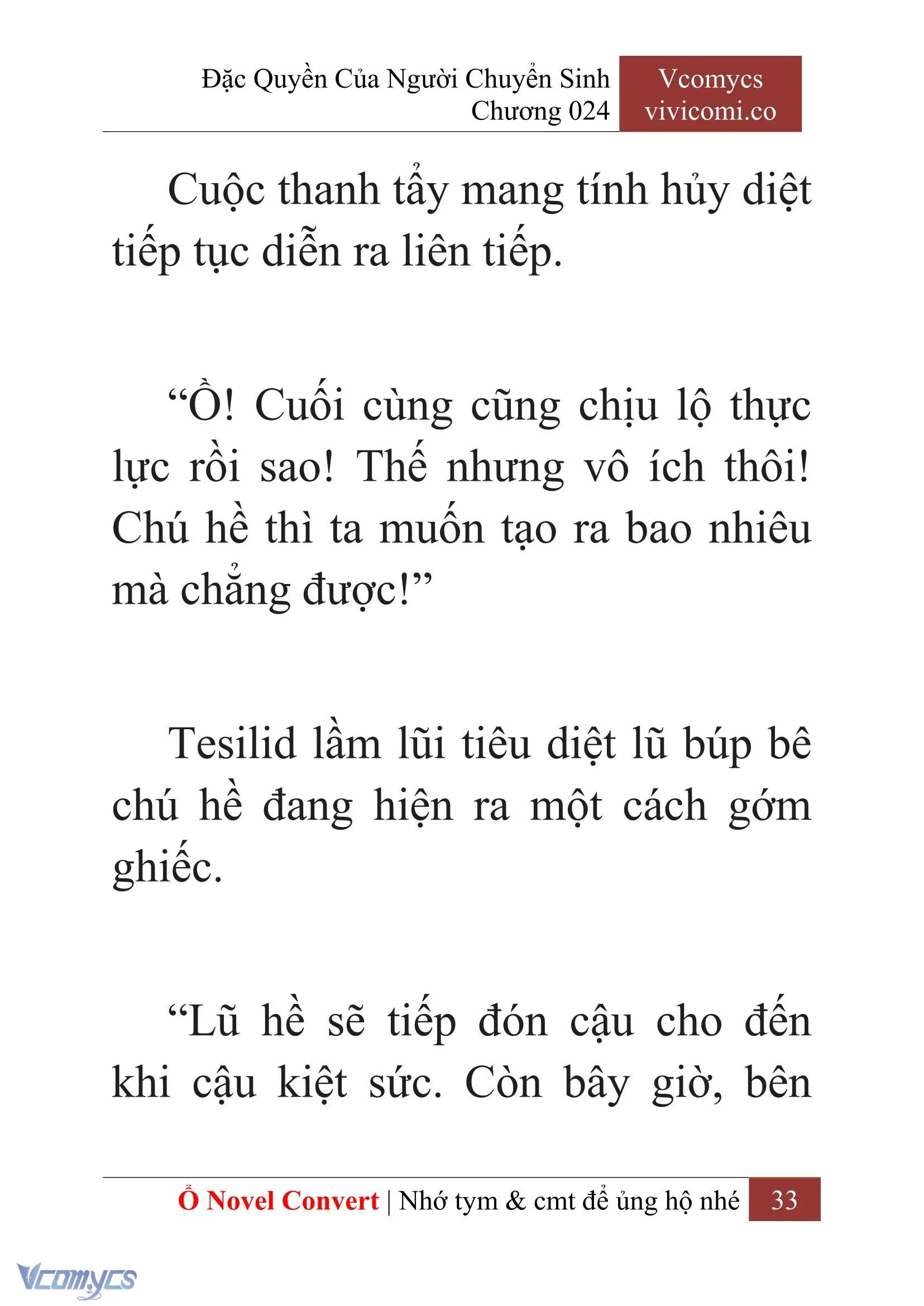 [Novel] Đặc Quyền Của Người Chuyển Sinh Chapter 24 - Trang 36