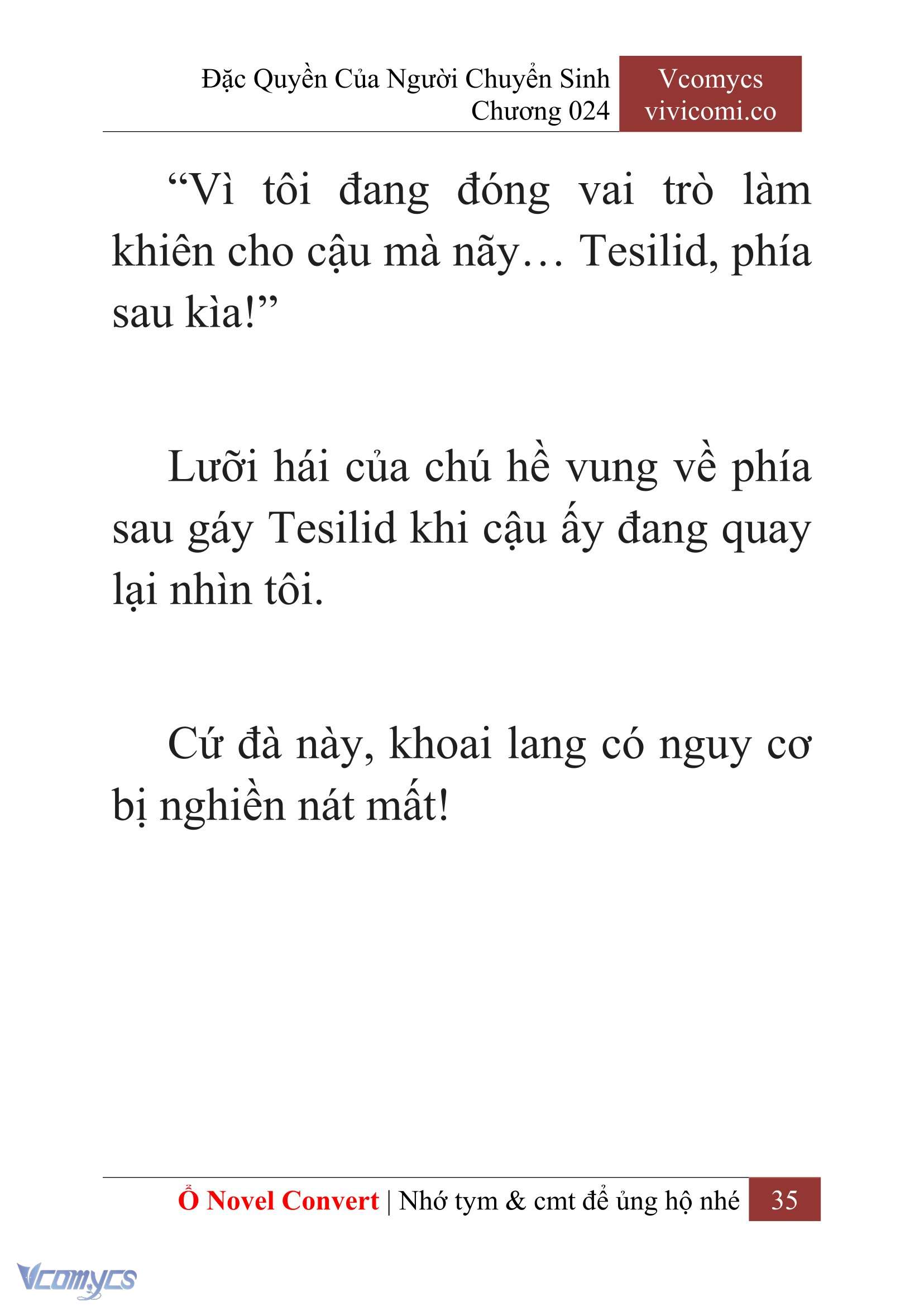 [Novel] Đặc Quyền Của Người Chuyển Sinh Chapter 24 - Trang 38