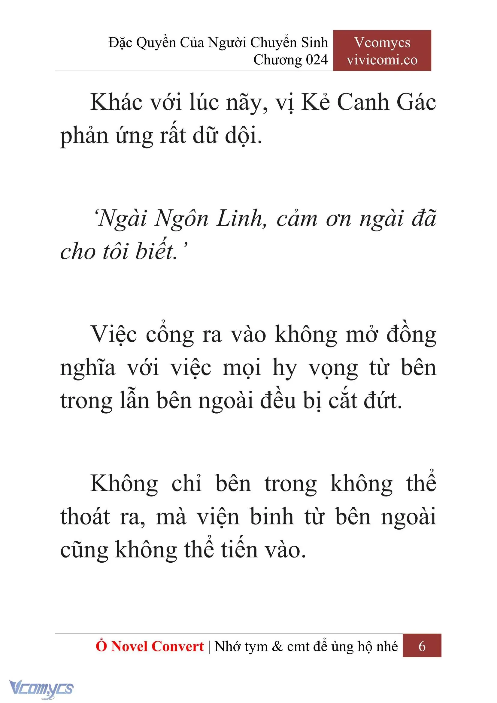 [Novel] Đặc Quyền Của Người Chuyển Sinh Chapter 24 - Trang 9
