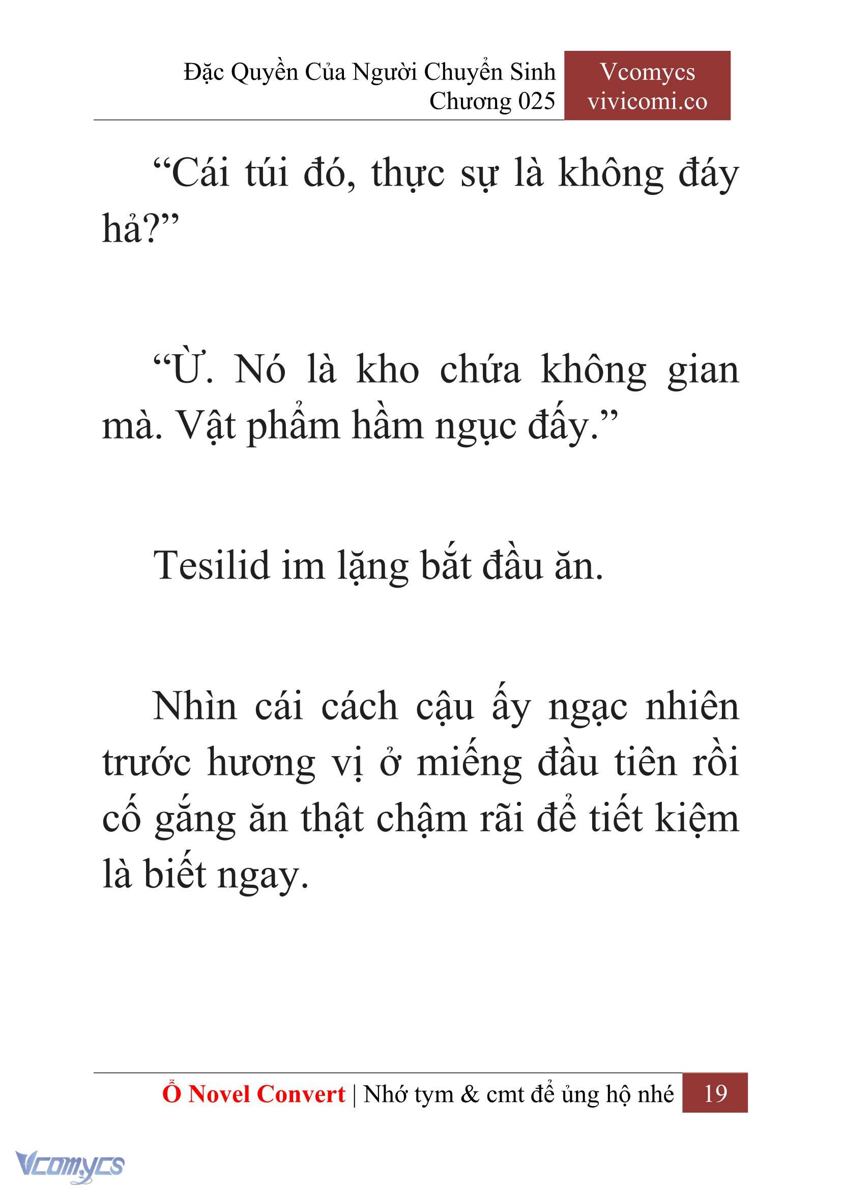 [Novel] Đặc Quyền Của Người Chuyển Sinh Chapter 25 - Trang 21