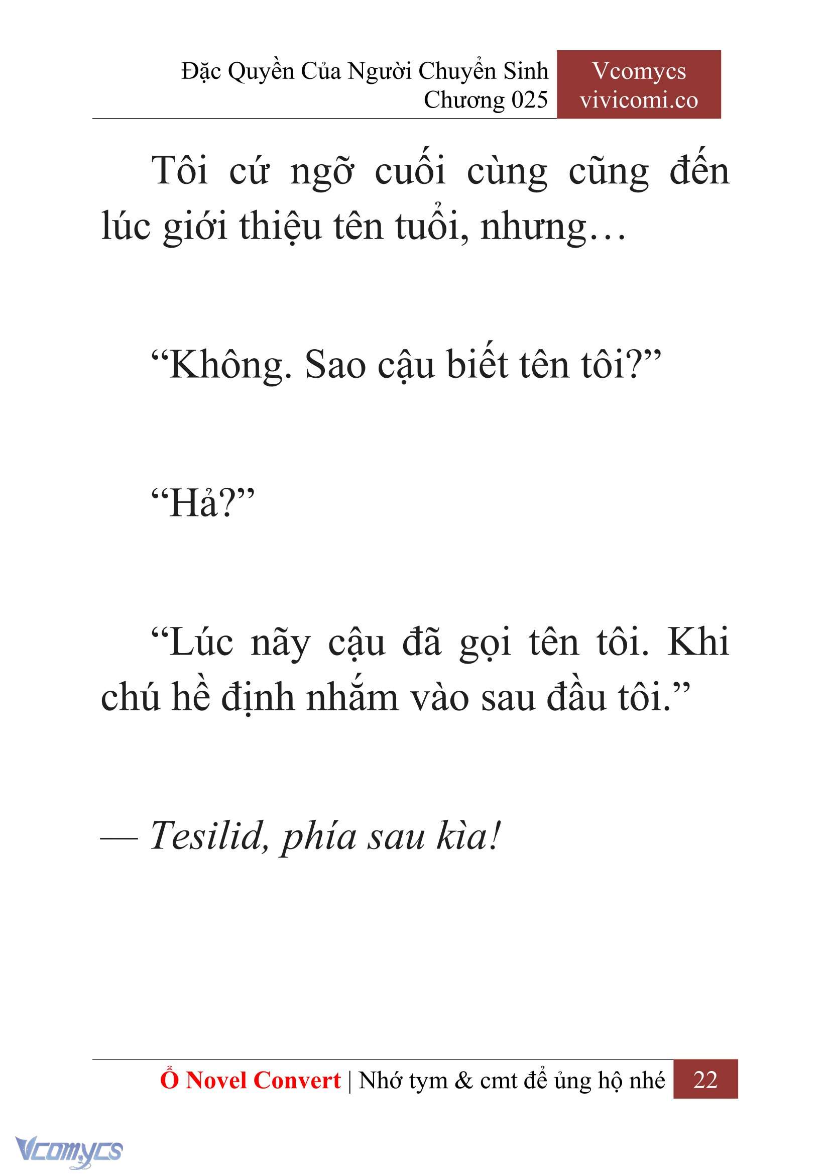 [Novel] Đặc Quyền Của Người Chuyển Sinh Chapter 25 - Trang 24
