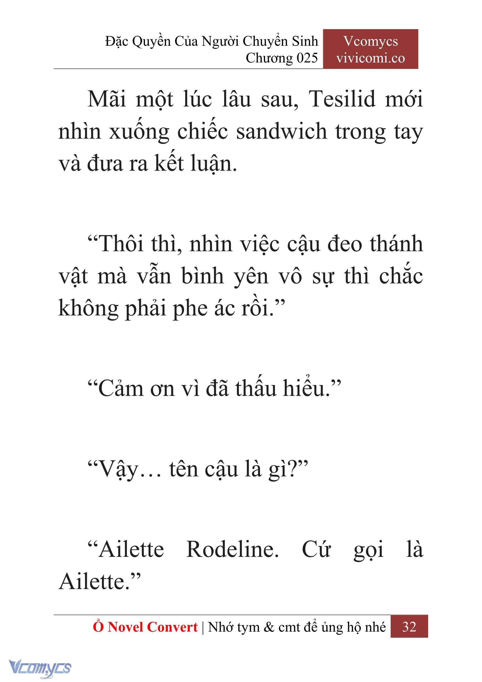 [Novel] Đặc Quyền Của Người Chuyển Sinh Chapter 25 - Trang 34