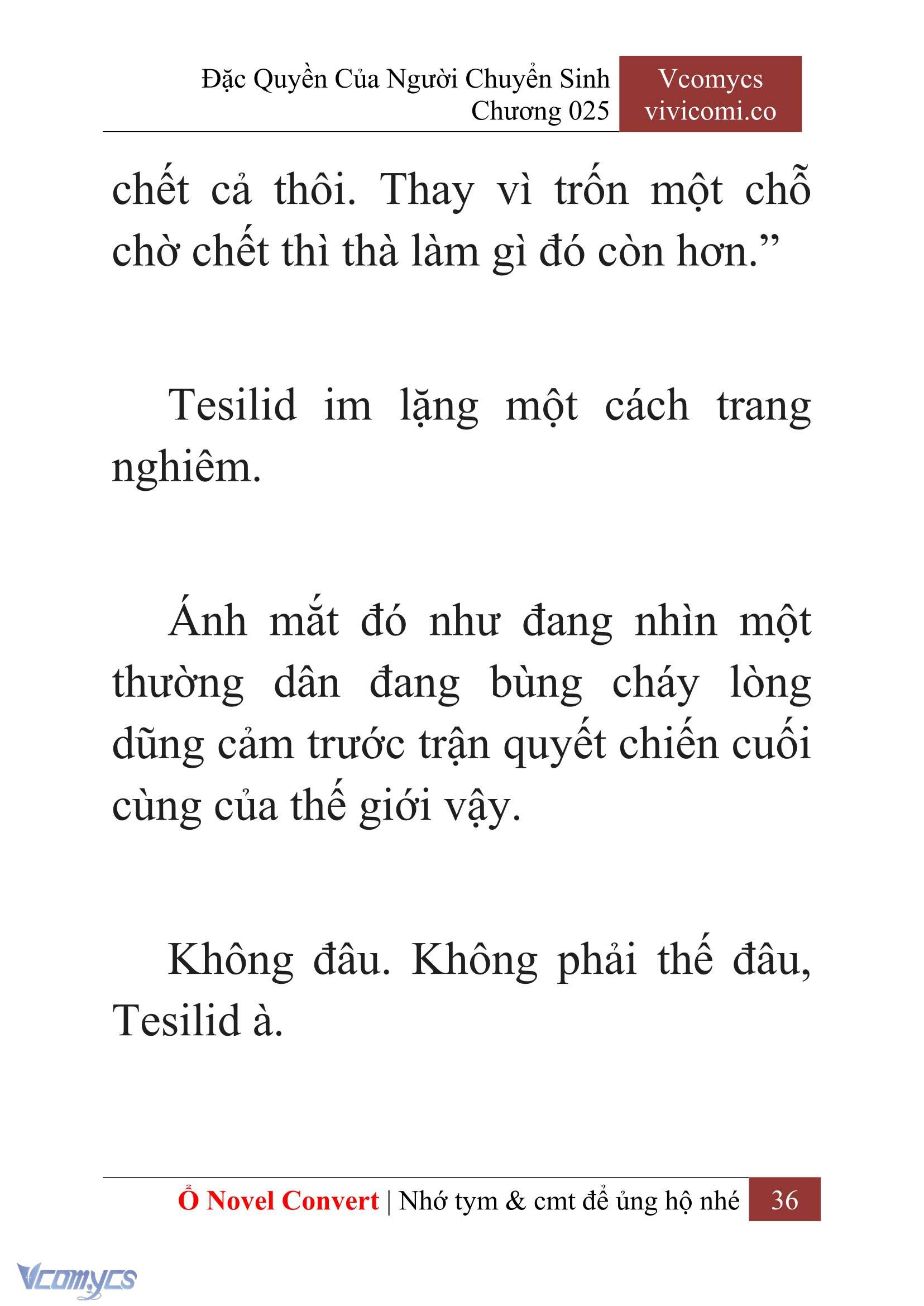[Novel] Đặc Quyền Của Người Chuyển Sinh Chapter 25 - Trang 38