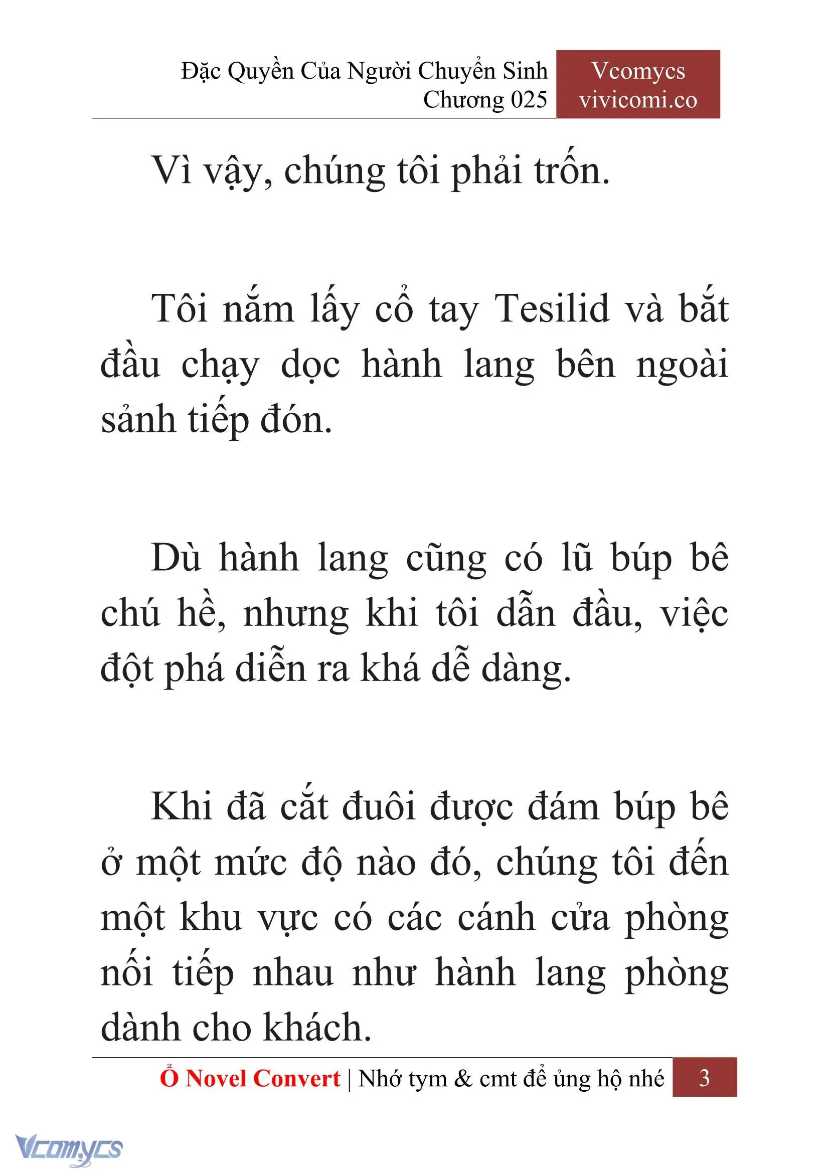 [Novel] Đặc Quyền Của Người Chuyển Sinh Chapter 25 - Trang 6