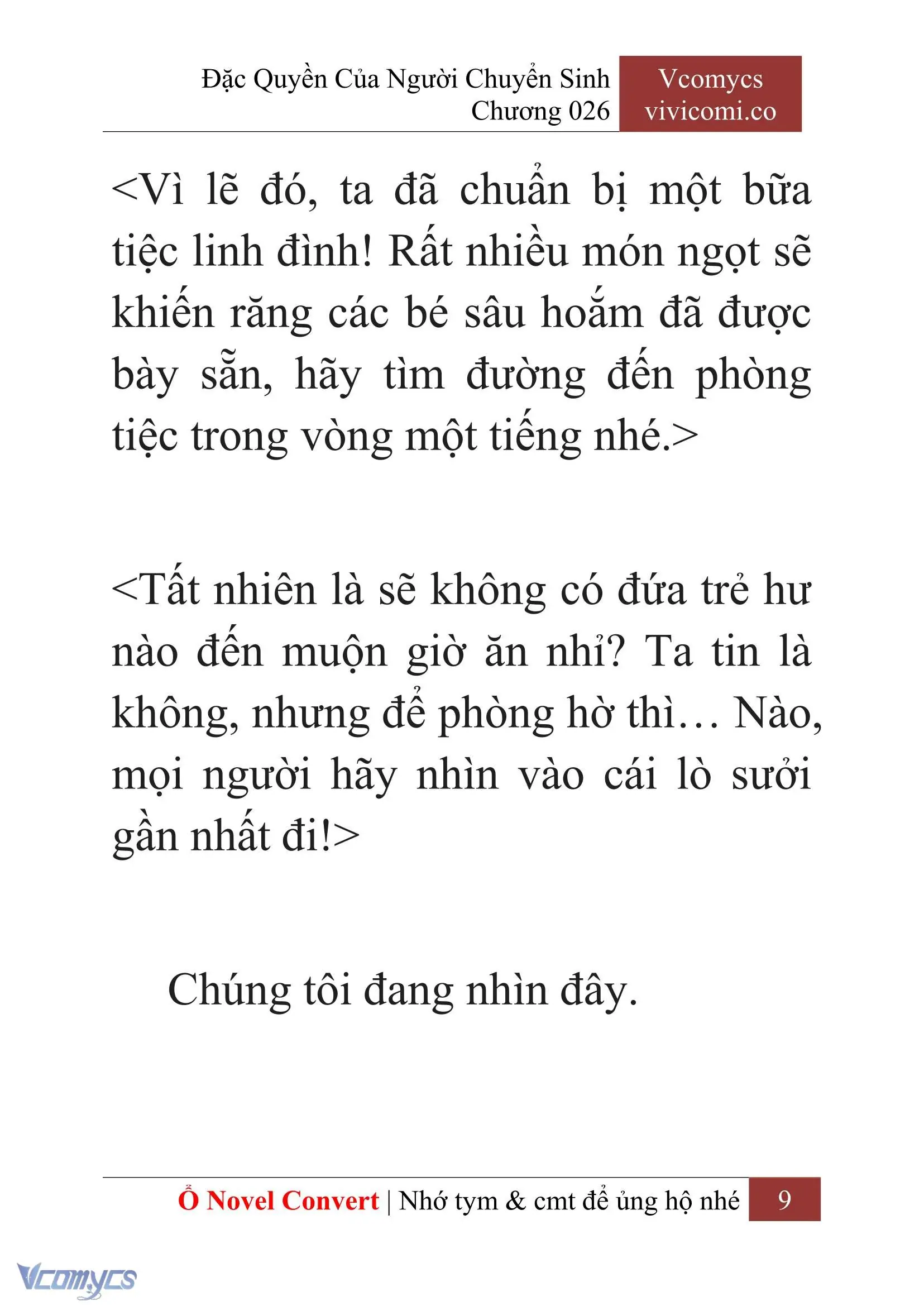 [Novel] Đặc Quyền Của Người Chuyển Sinh Chapter 26 - Trang 12