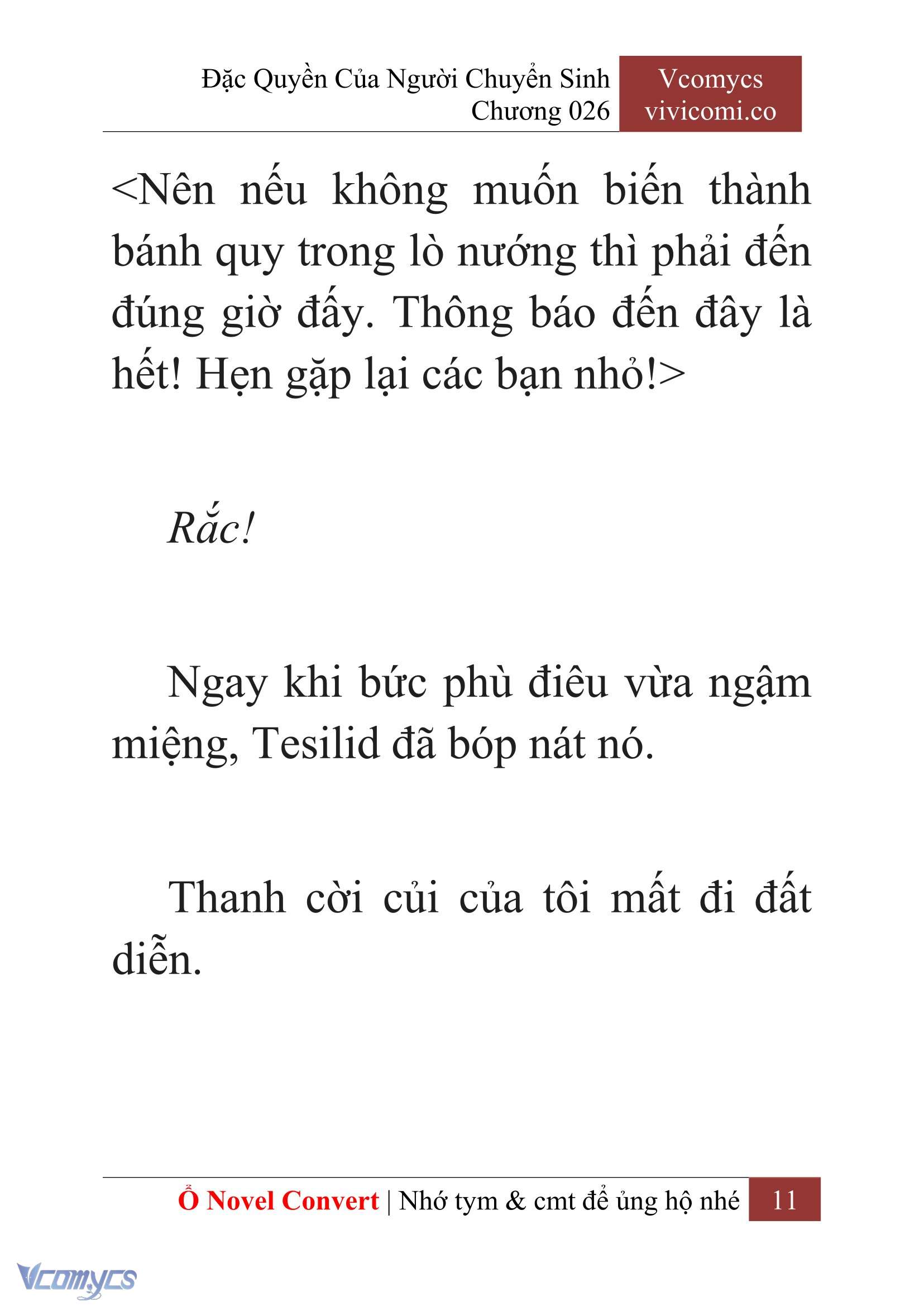 [Novel] Đặc Quyền Của Người Chuyển Sinh Chapter 26 - Trang 14