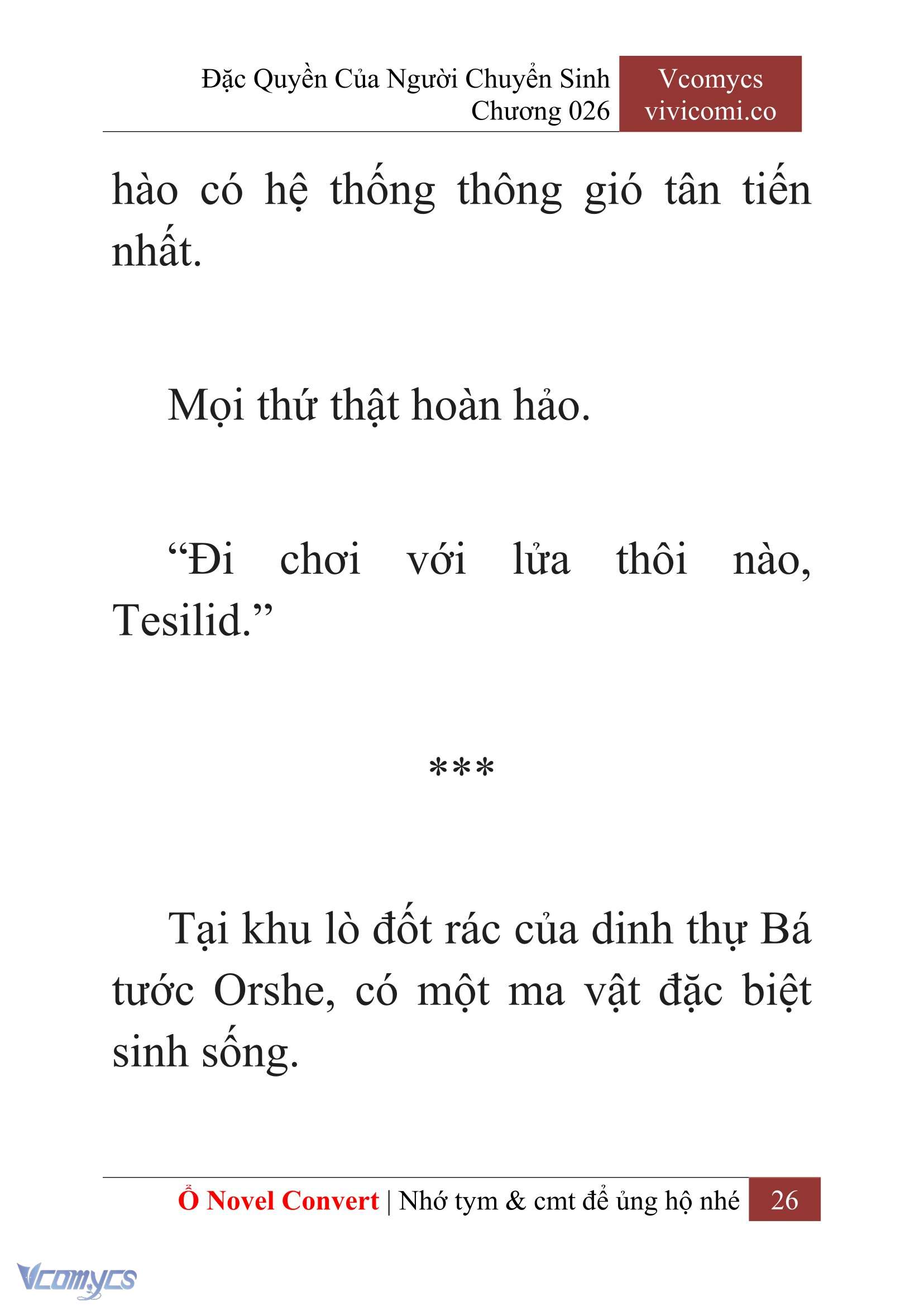 [Novel] Đặc Quyền Của Người Chuyển Sinh Chapter 26 - Trang 29