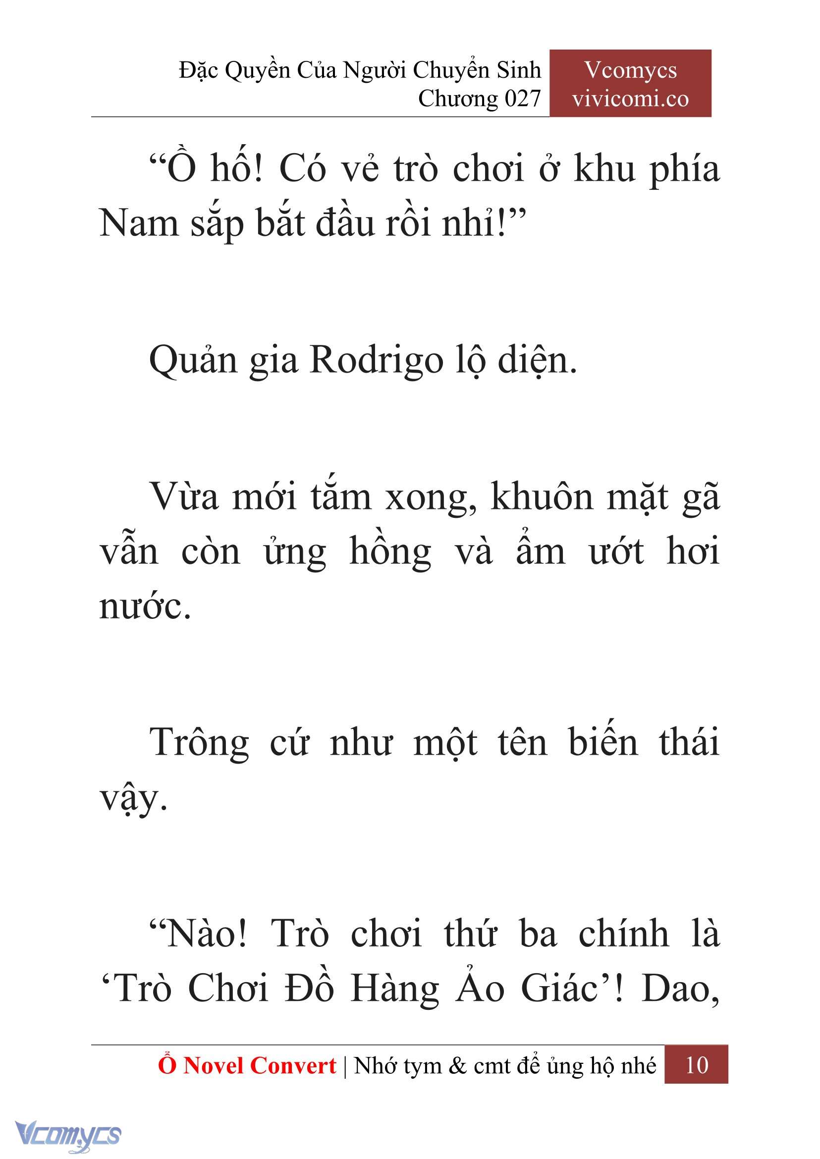 [Novel] Đặc Quyền Của Người Chuyển Sinh Chapter 27 - Trang 13