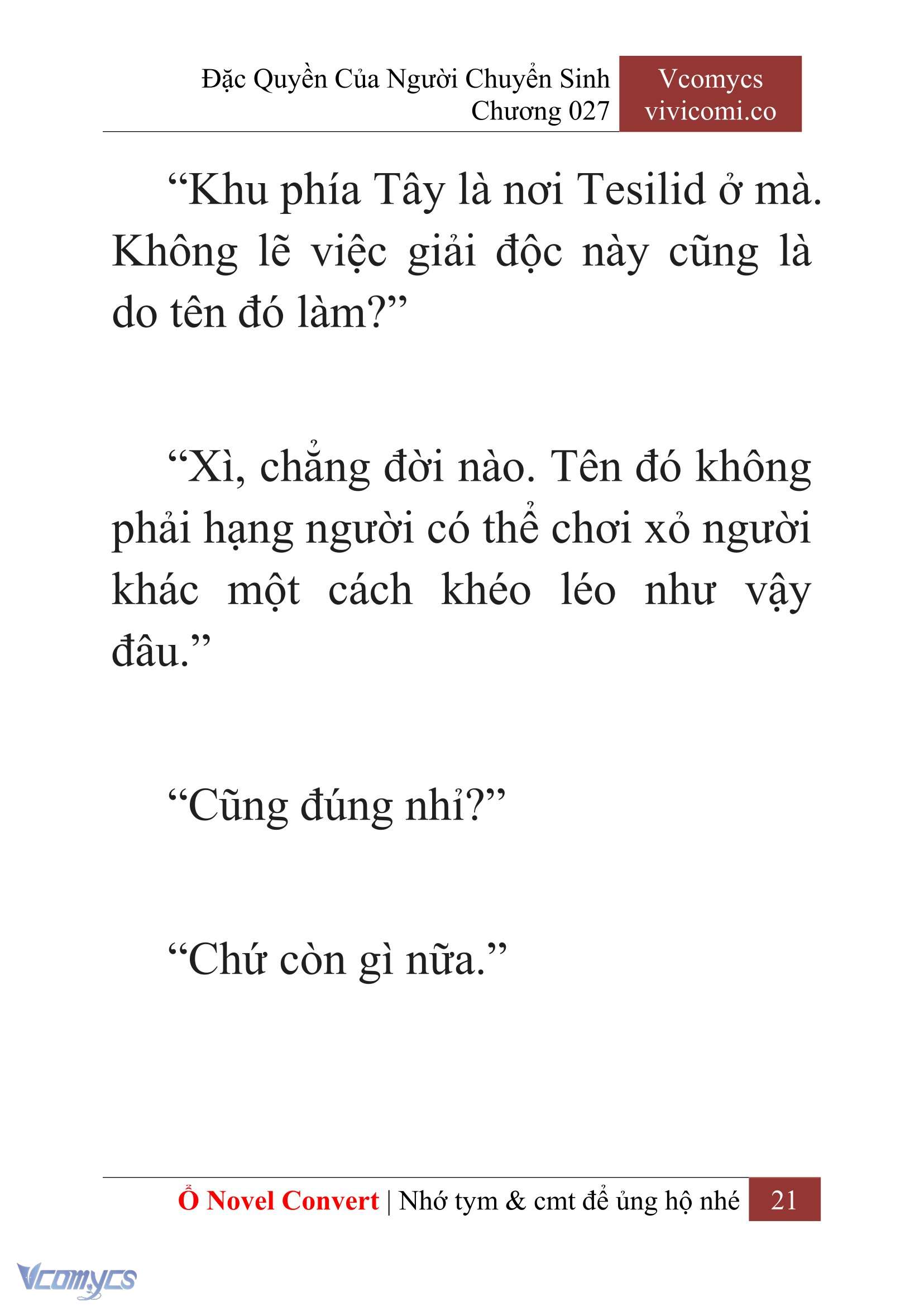 [Novel] Đặc Quyền Của Người Chuyển Sinh Chapter 27 - Trang 24