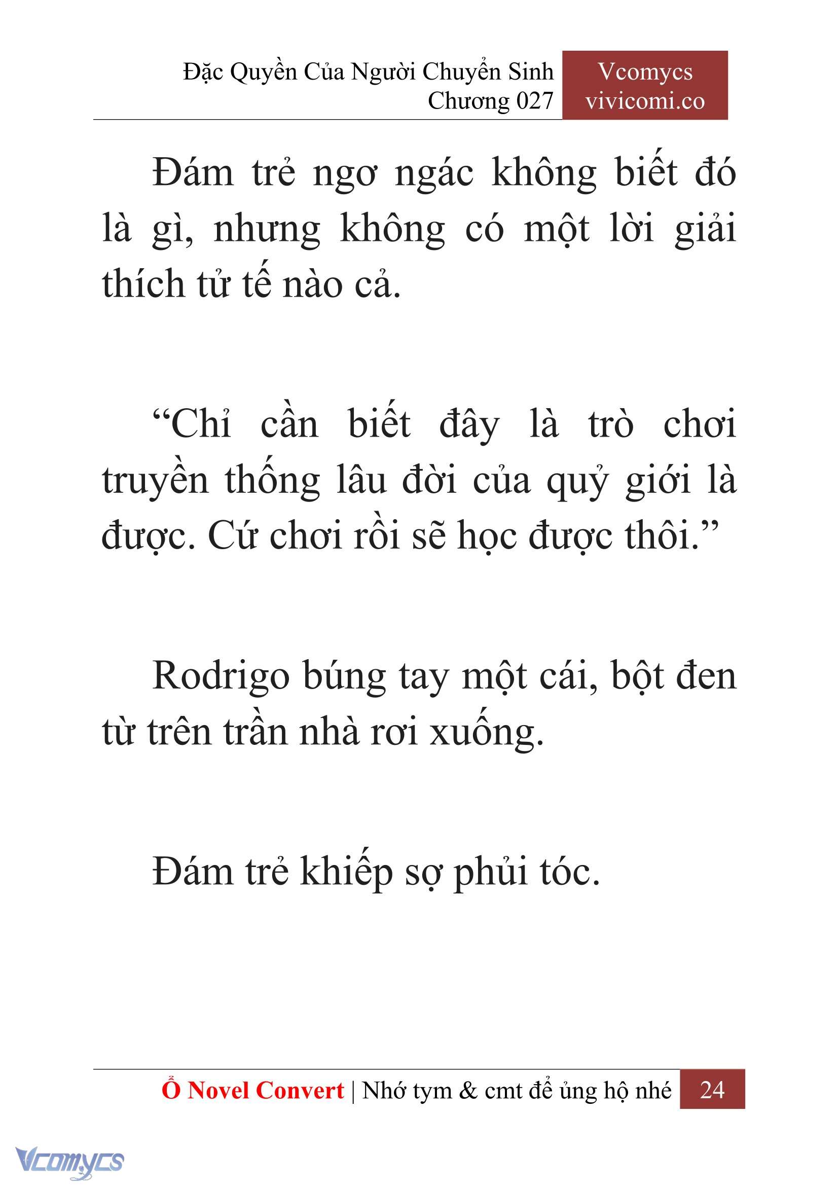 [Novel] Đặc Quyền Của Người Chuyển Sinh Chapter 27 - Trang 27