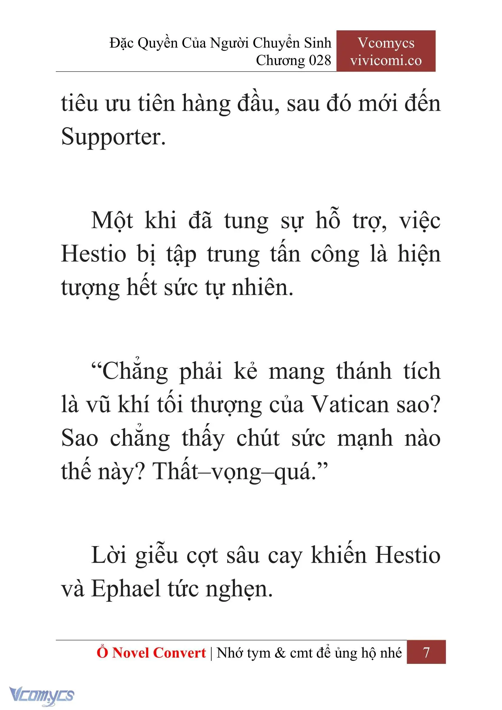 [Novel] Đặc Quyền Của Người Chuyển Sinh Chapter 28 - Trang 10