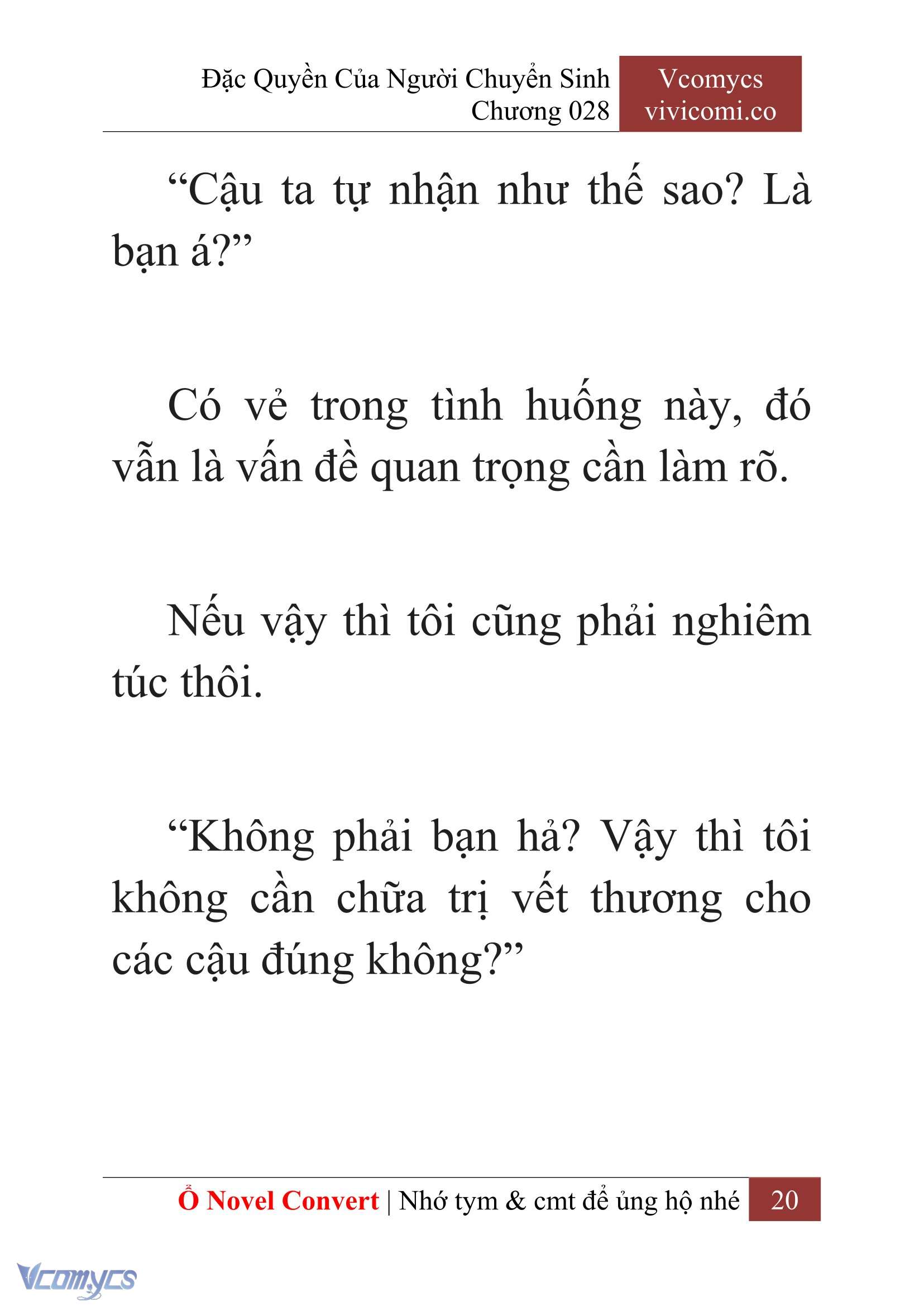 [Novel] Đặc Quyền Của Người Chuyển Sinh Chapter 28 - Trang 22