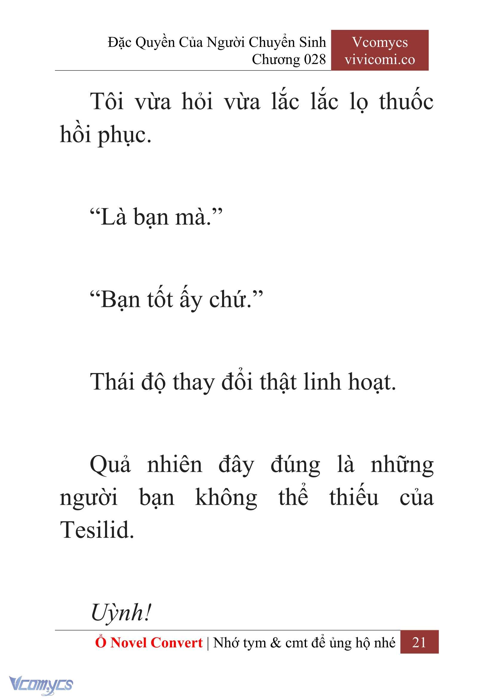 [Novel] Đặc Quyền Của Người Chuyển Sinh Chapter 28 - Trang 23
