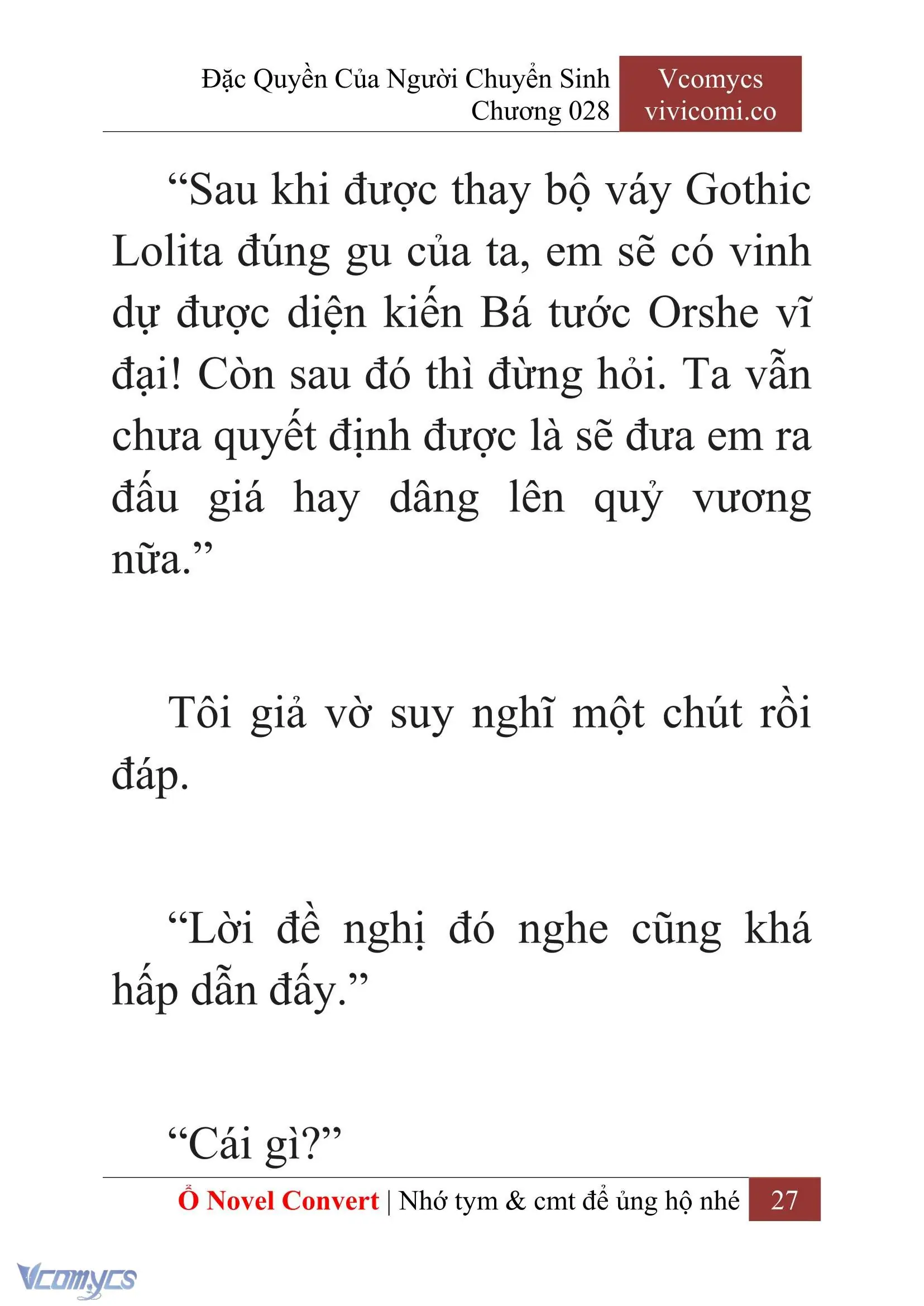 [Novel] Đặc Quyền Của Người Chuyển Sinh Chapter 28 - Trang 29