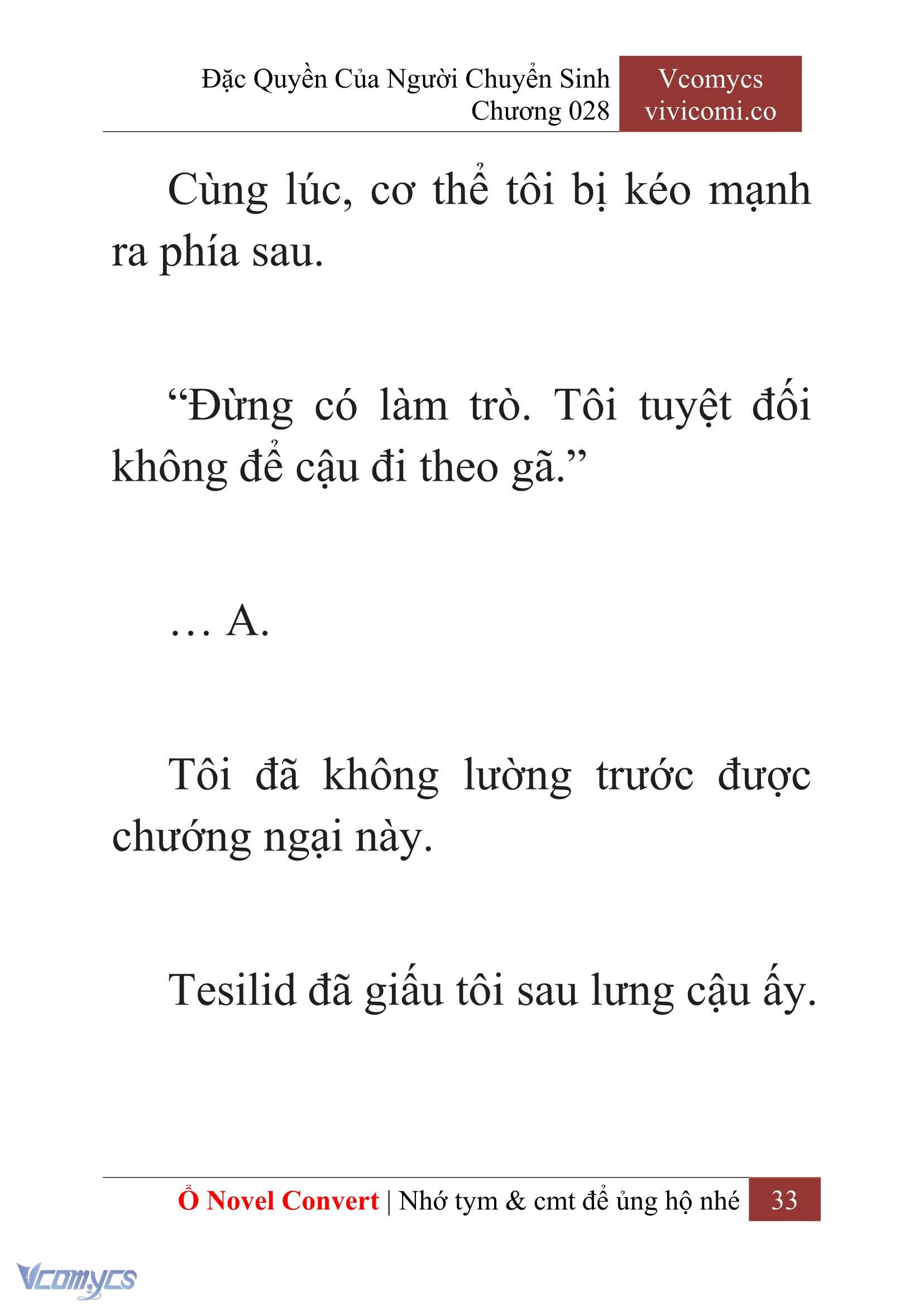 [Novel] Đặc Quyền Của Người Chuyển Sinh Chapter 28 - Trang 35