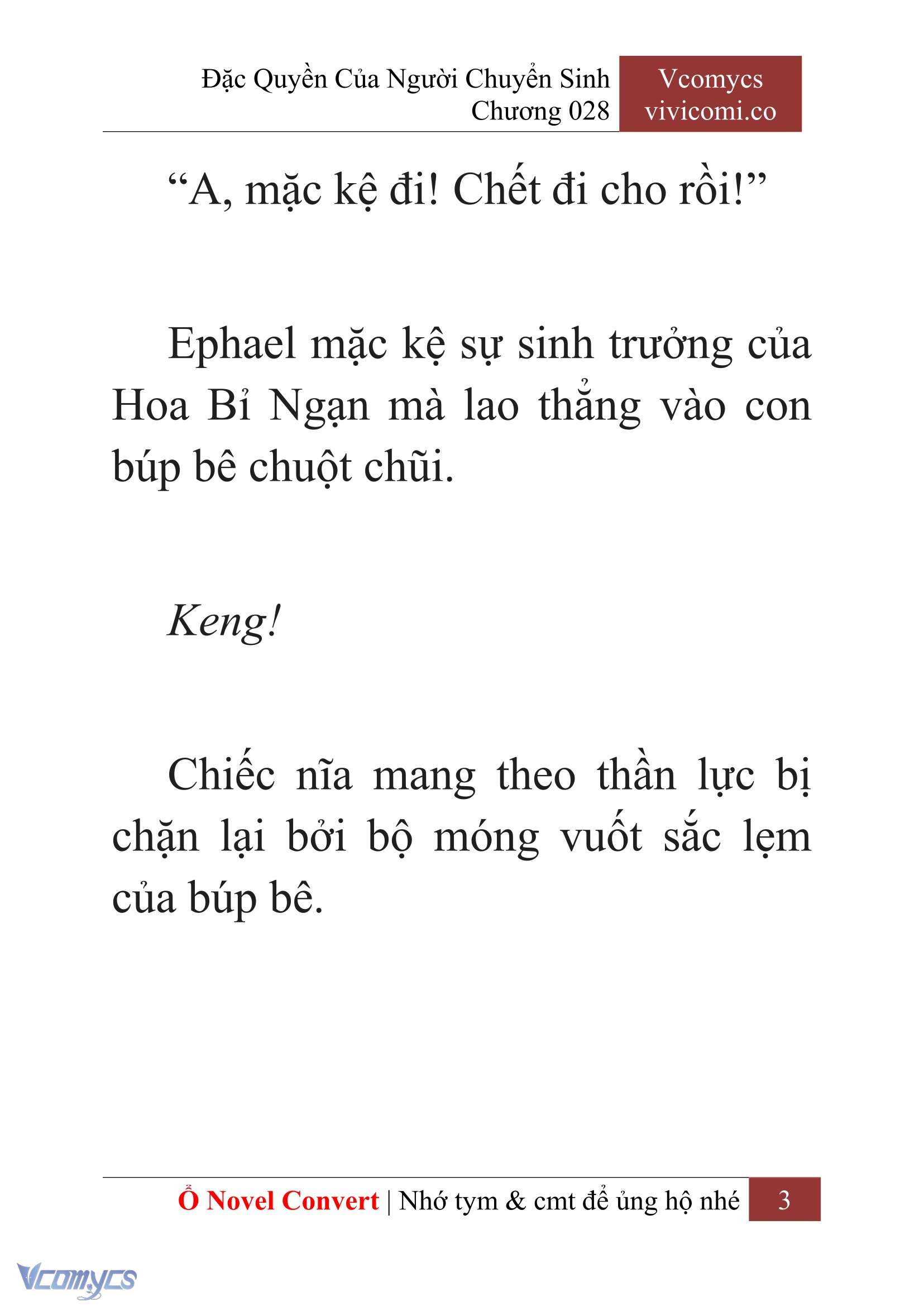 [Novel] Đặc Quyền Của Người Chuyển Sinh Chapter 28 - Trang 6