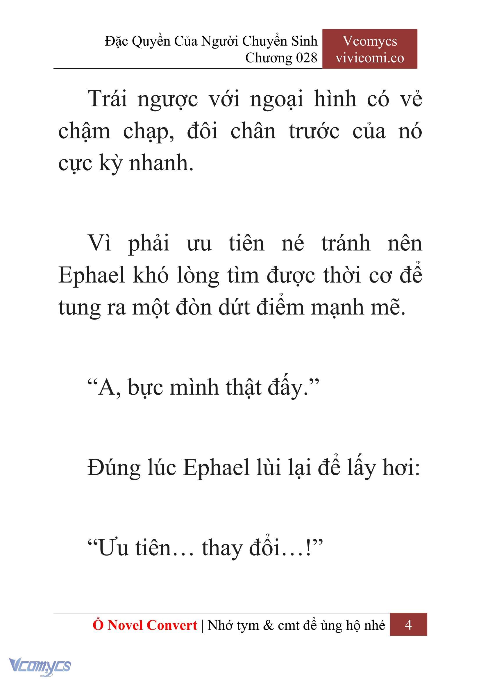 [Novel] Đặc Quyền Của Người Chuyển Sinh Chapter 28 - Trang 7