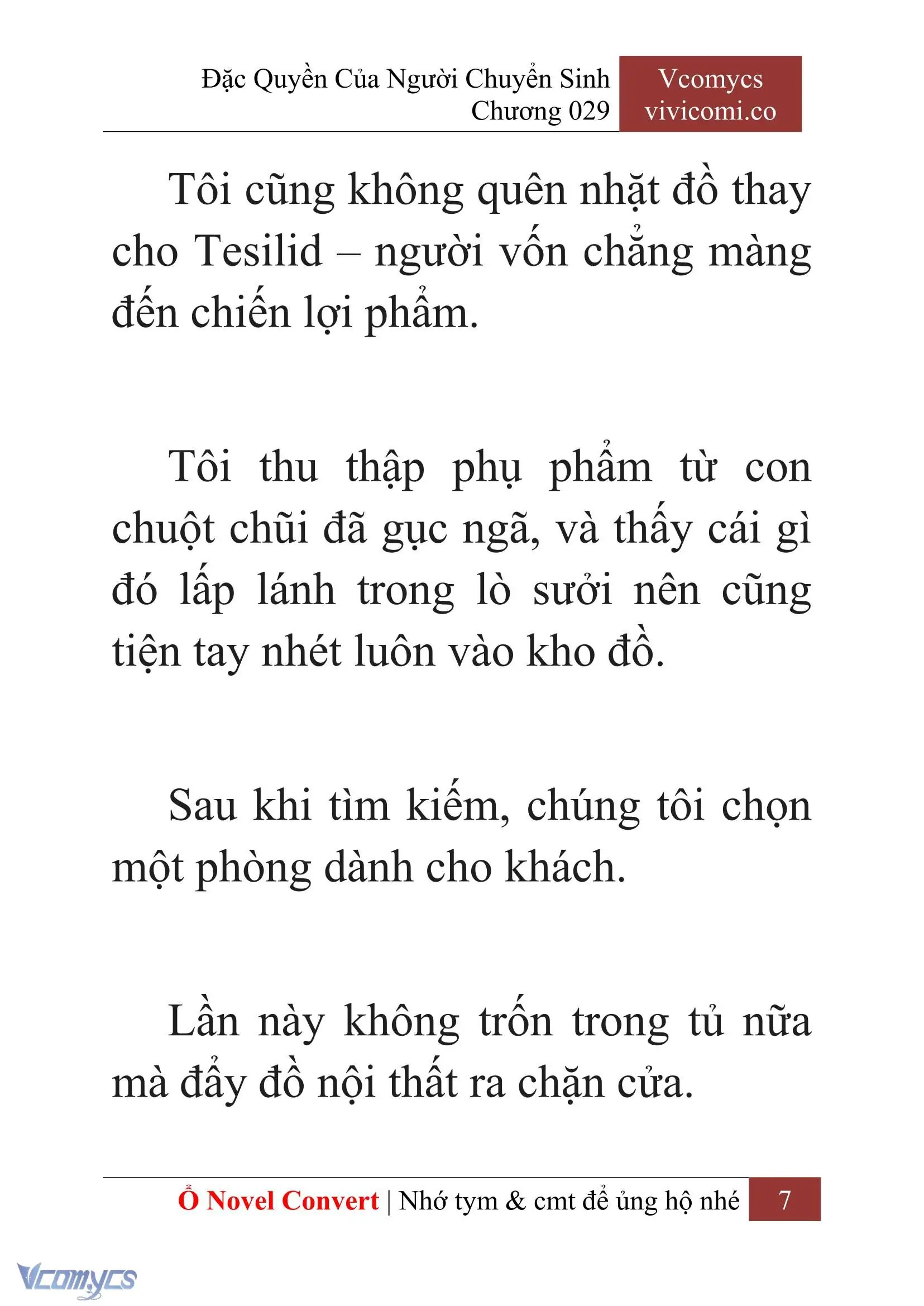 [Novel] Đặc Quyền Của Người Chuyển Sinh Chapter 29 - Trang 10