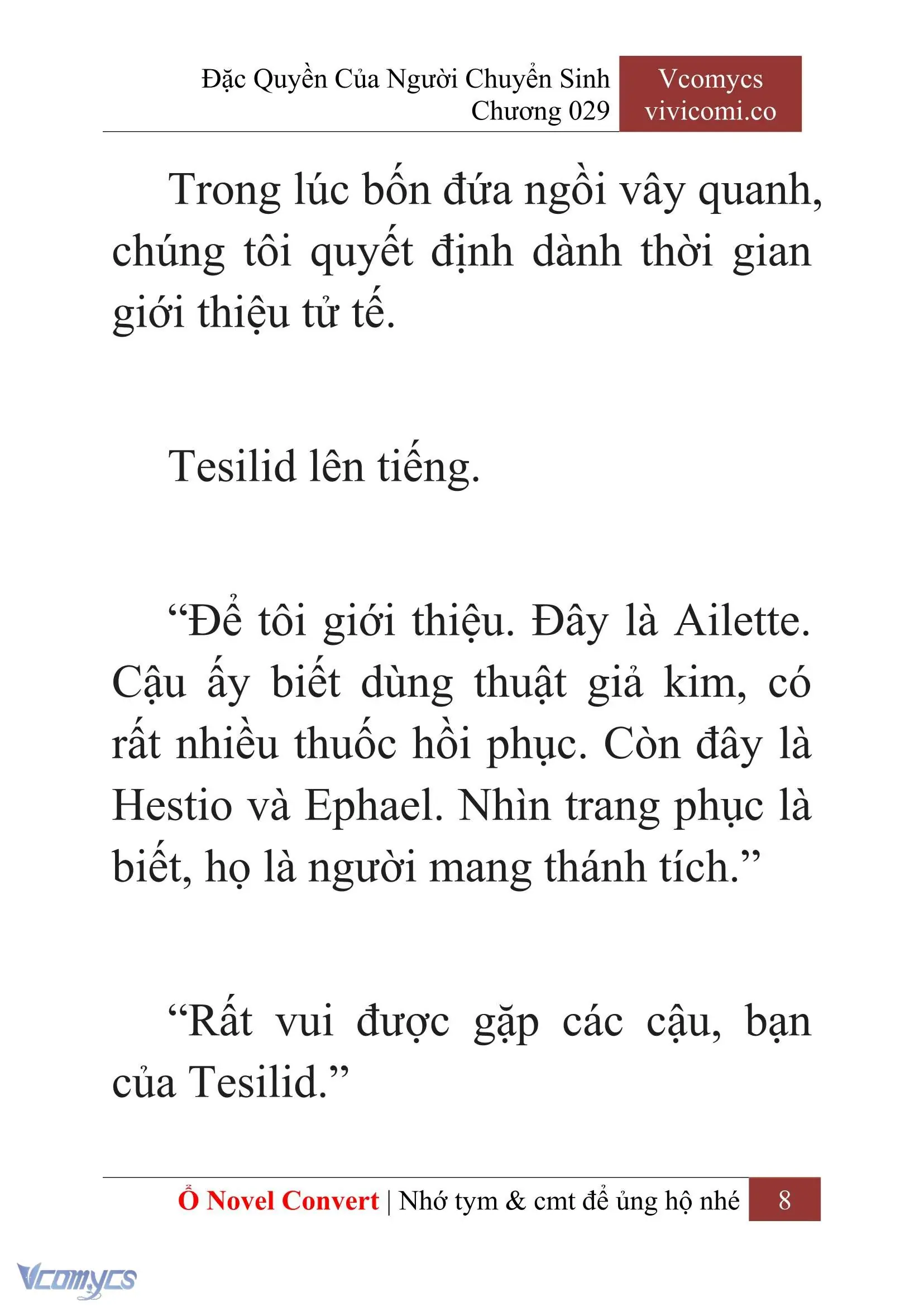 [Novel] Đặc Quyền Của Người Chuyển Sinh Chapter 29 - Trang 11