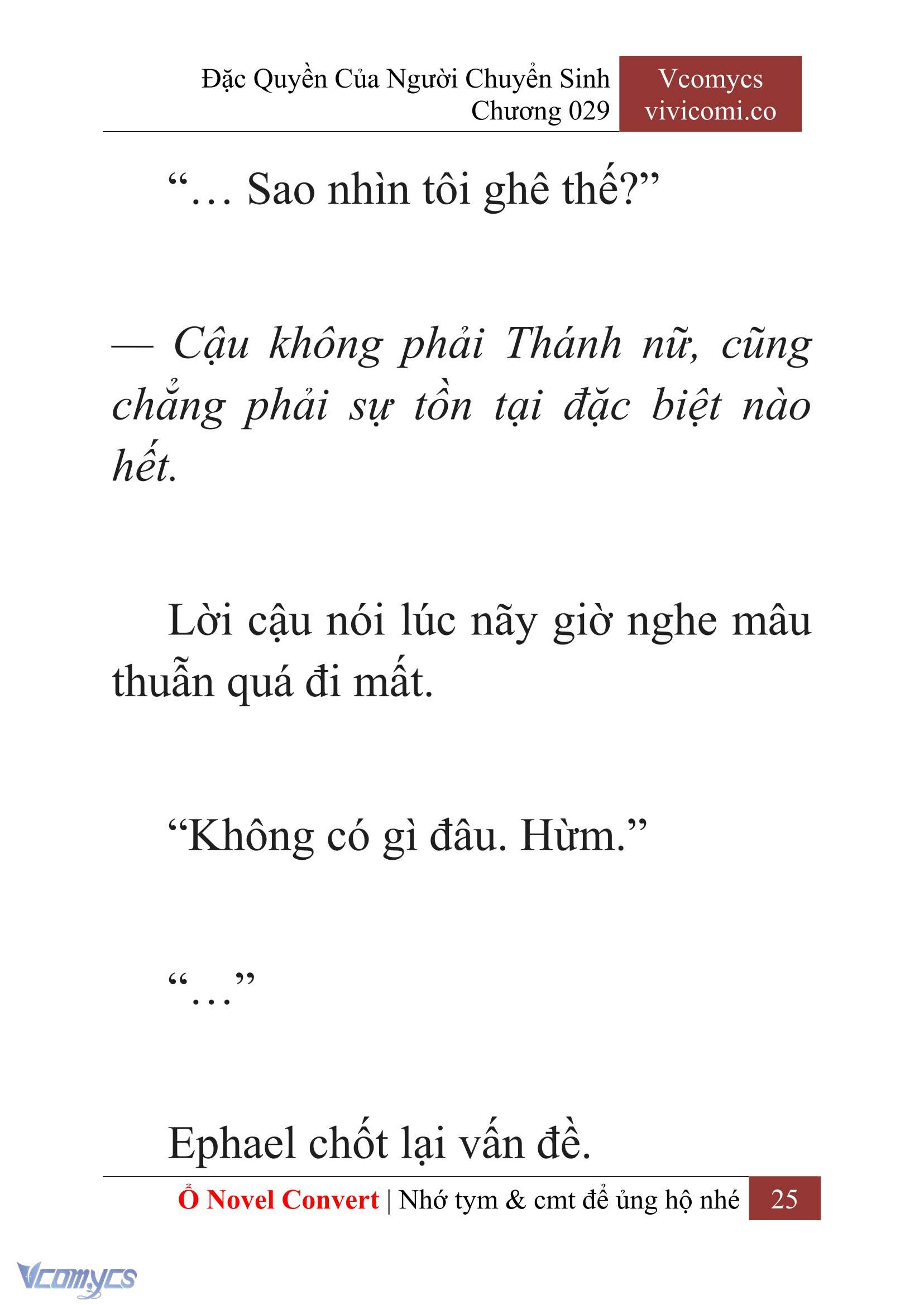 [Novel] Đặc Quyền Của Người Chuyển Sinh Chapter 29 - Trang 28