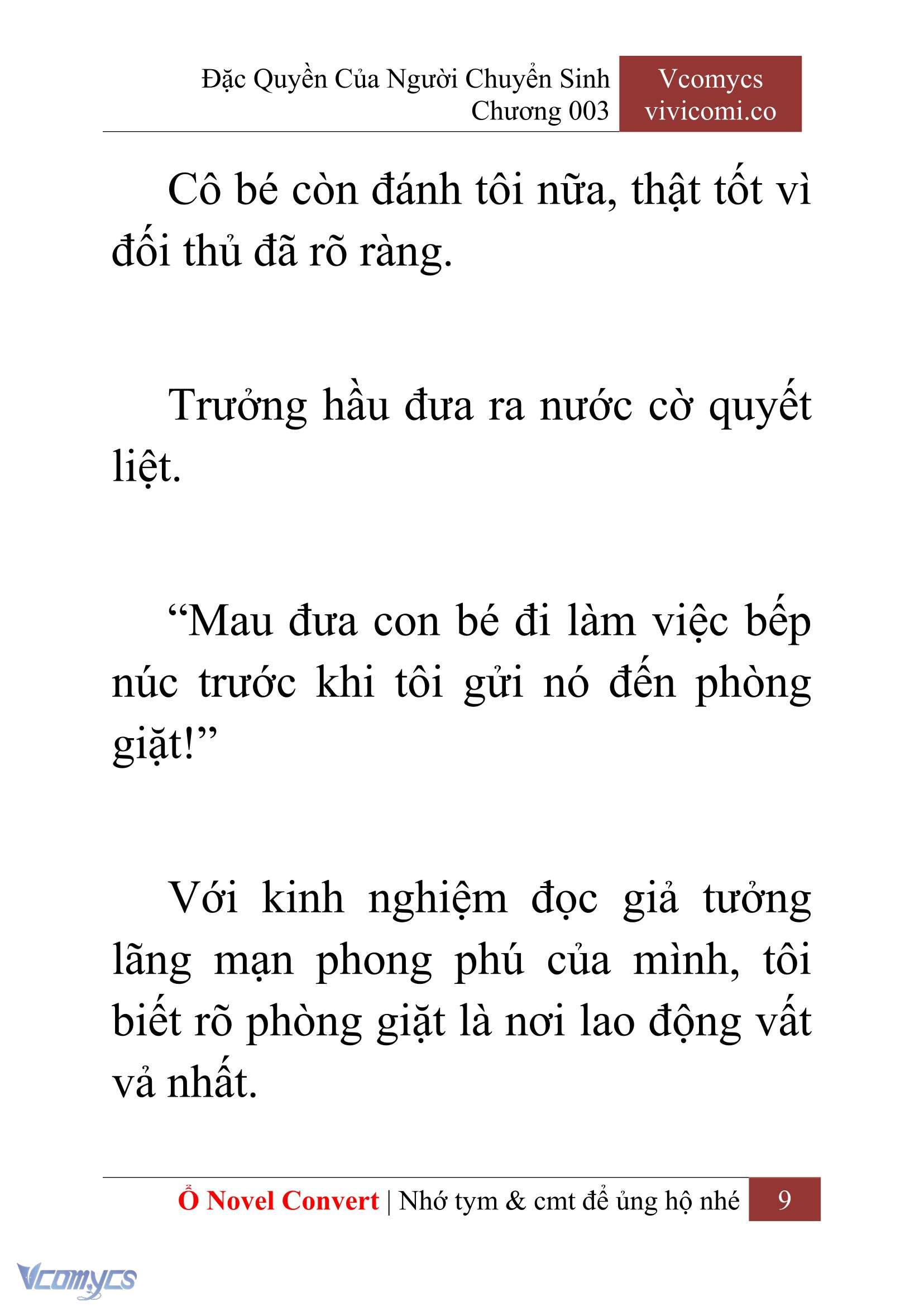 [Novel] Đặc Quyền Của Người Chuyển Sinh Chapter 3 - Trang 12