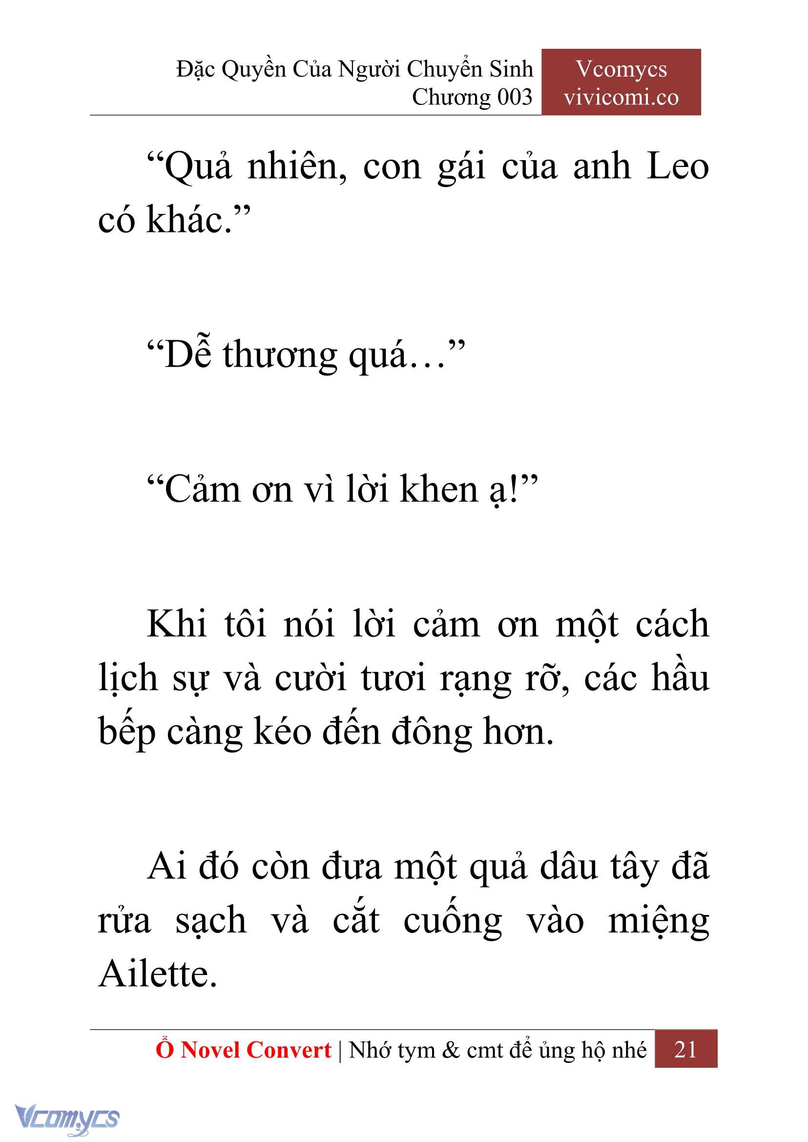 [Novel] Đặc Quyền Của Người Chuyển Sinh Chapter 3 - Trang 24