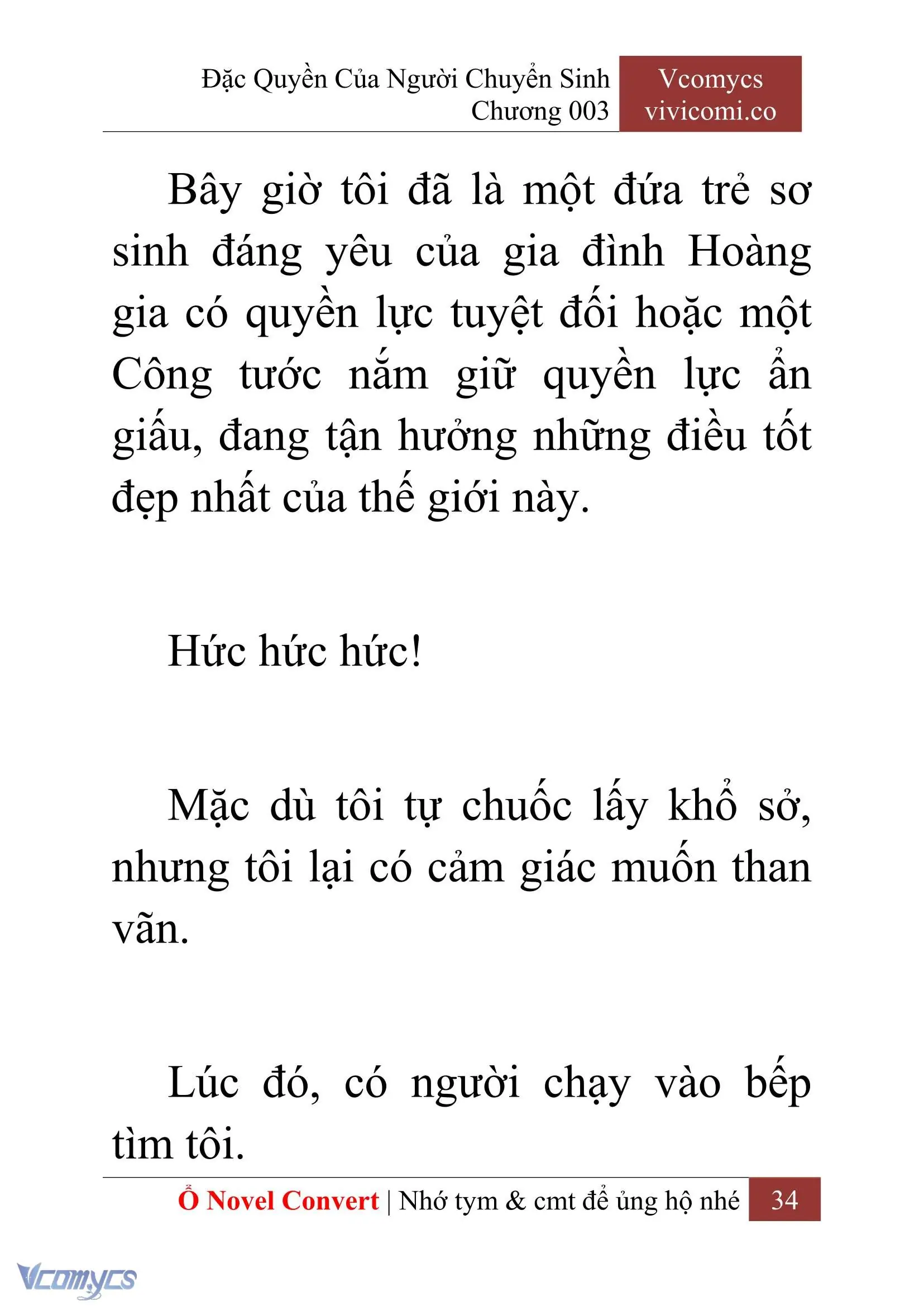 [Novel] Đặc Quyền Của Người Chuyển Sinh Chapter 3 - Trang 36