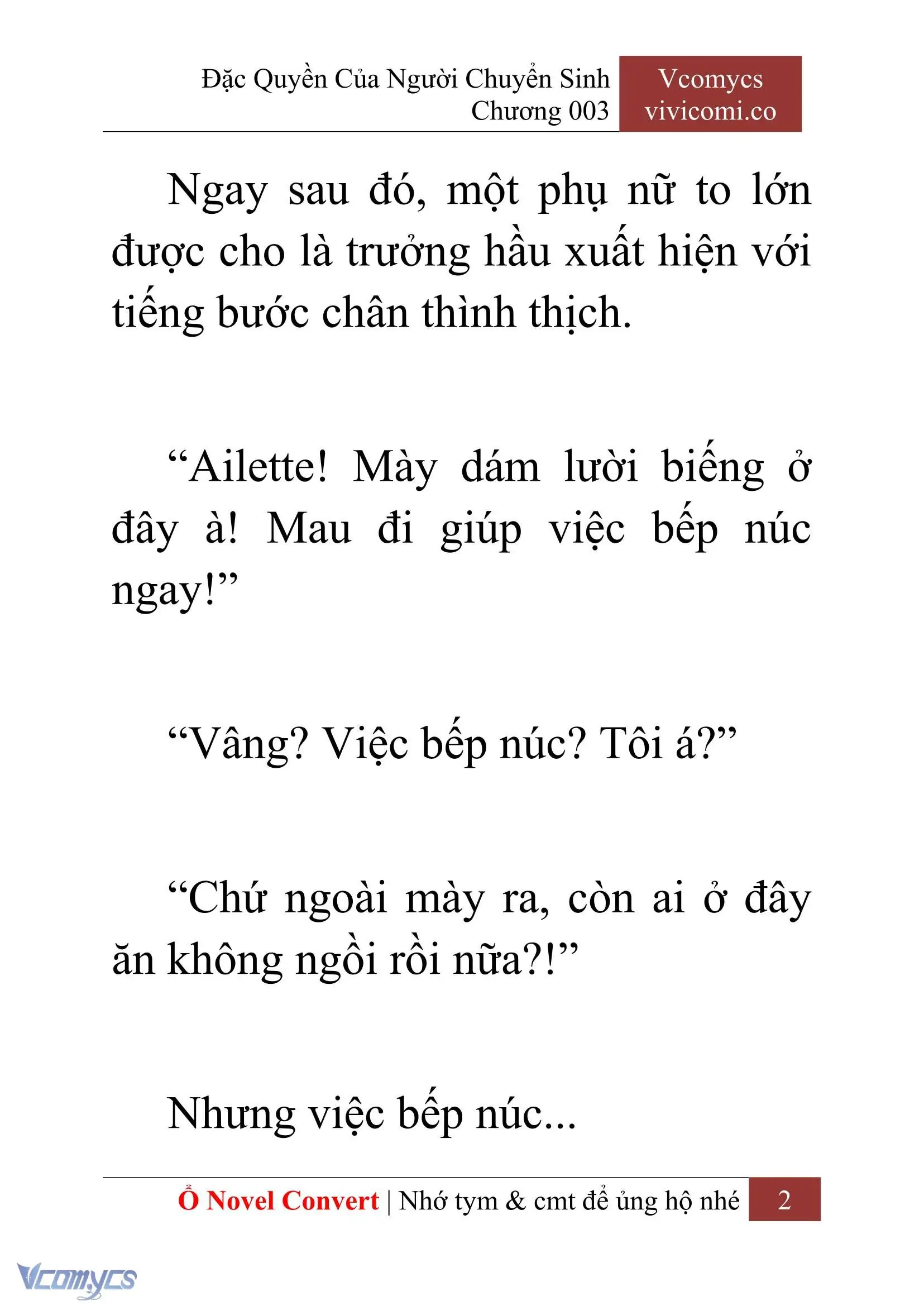 [Novel] Đặc Quyền Của Người Chuyển Sinh Chapter 3 - Trang 5