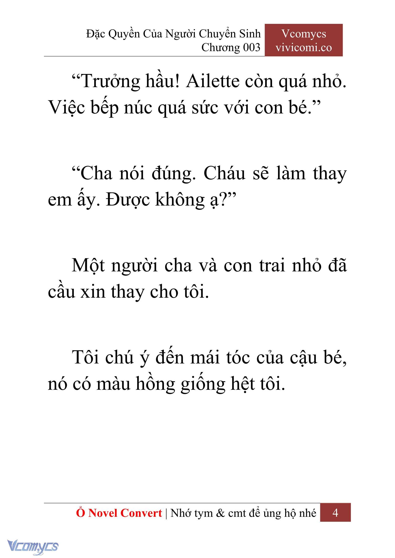 [Novel] Đặc Quyền Của Người Chuyển Sinh Chapter 3 - Trang 7