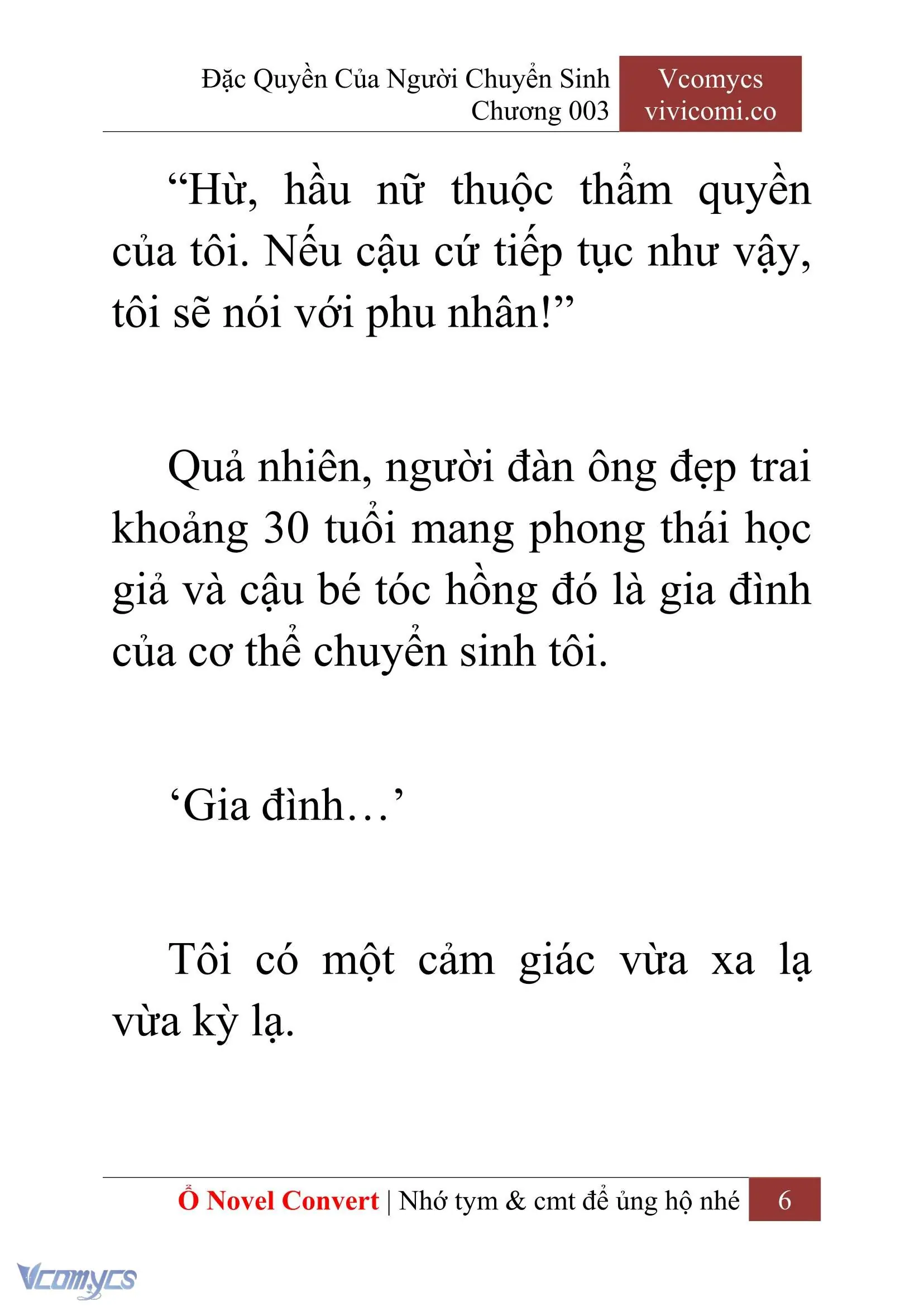 [Novel] Đặc Quyền Của Người Chuyển Sinh Chapter 3 - Trang 9