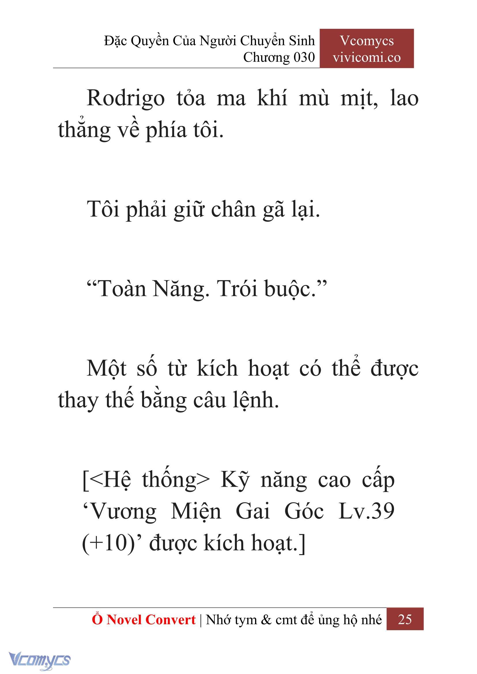 [Novel] Đặc Quyền Của Người Chuyển Sinh Chapter 30 - Trang 28