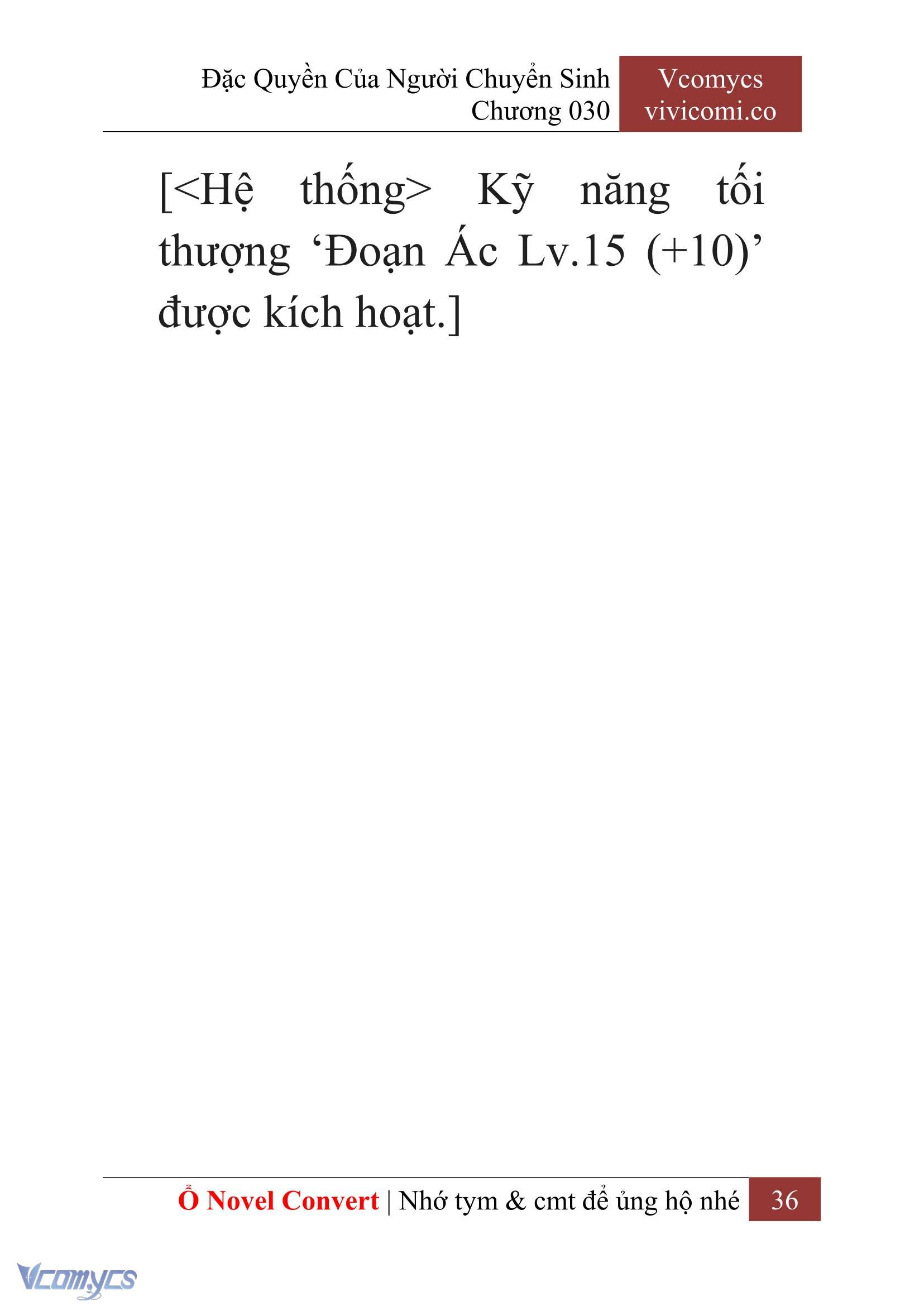 [Novel] Đặc Quyền Của Người Chuyển Sinh Chapter 30 - Trang 39