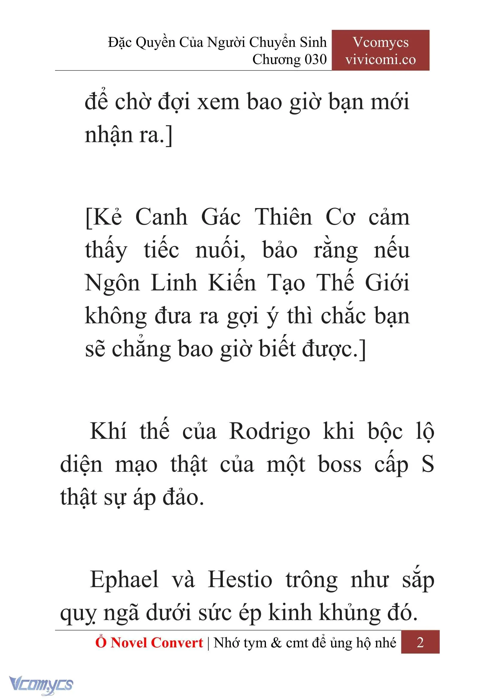 [Novel] Đặc Quyền Của Người Chuyển Sinh Chapter 30 - Trang 5