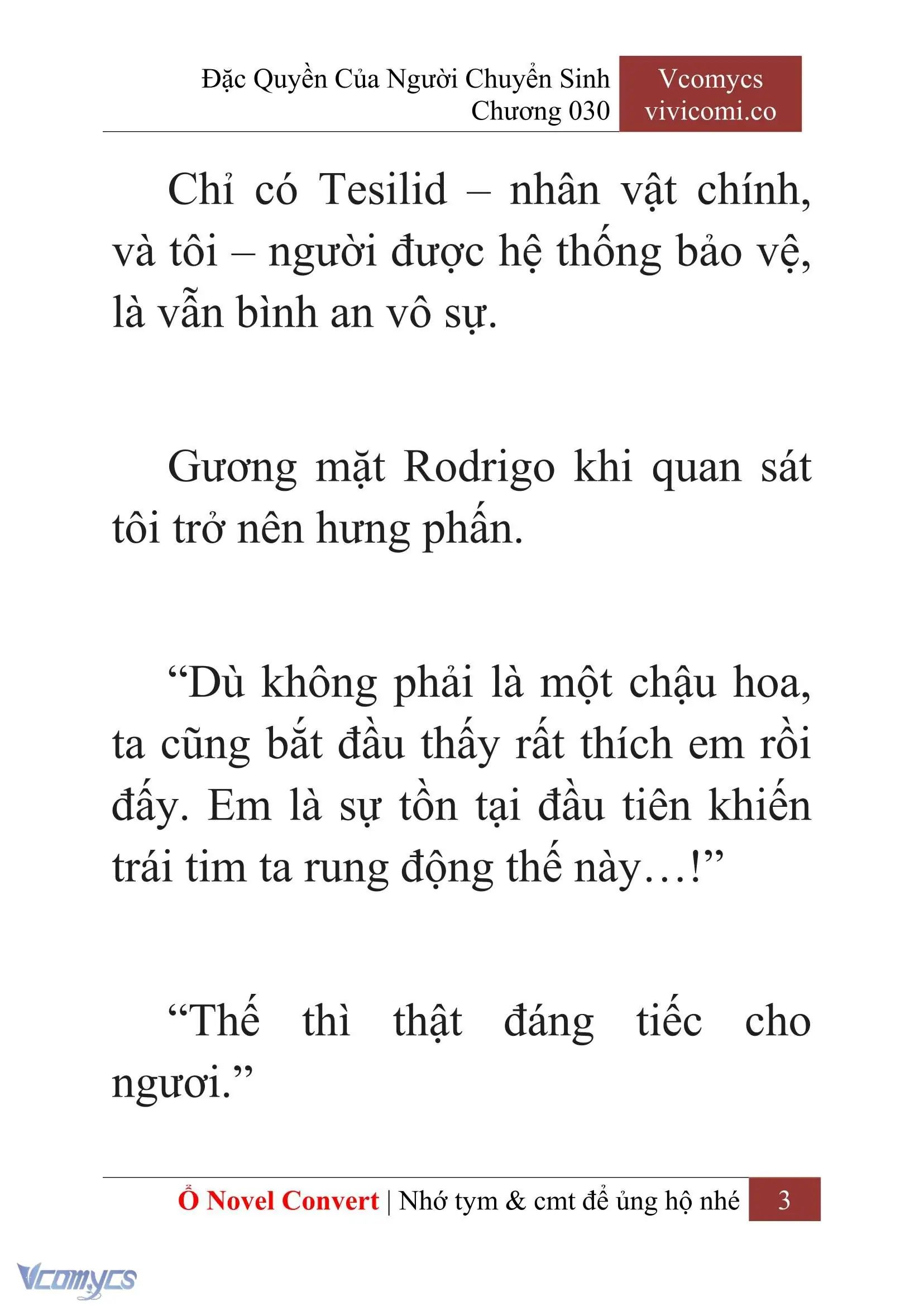 [Novel] Đặc Quyền Của Người Chuyển Sinh Chapter 30 - Trang 6
