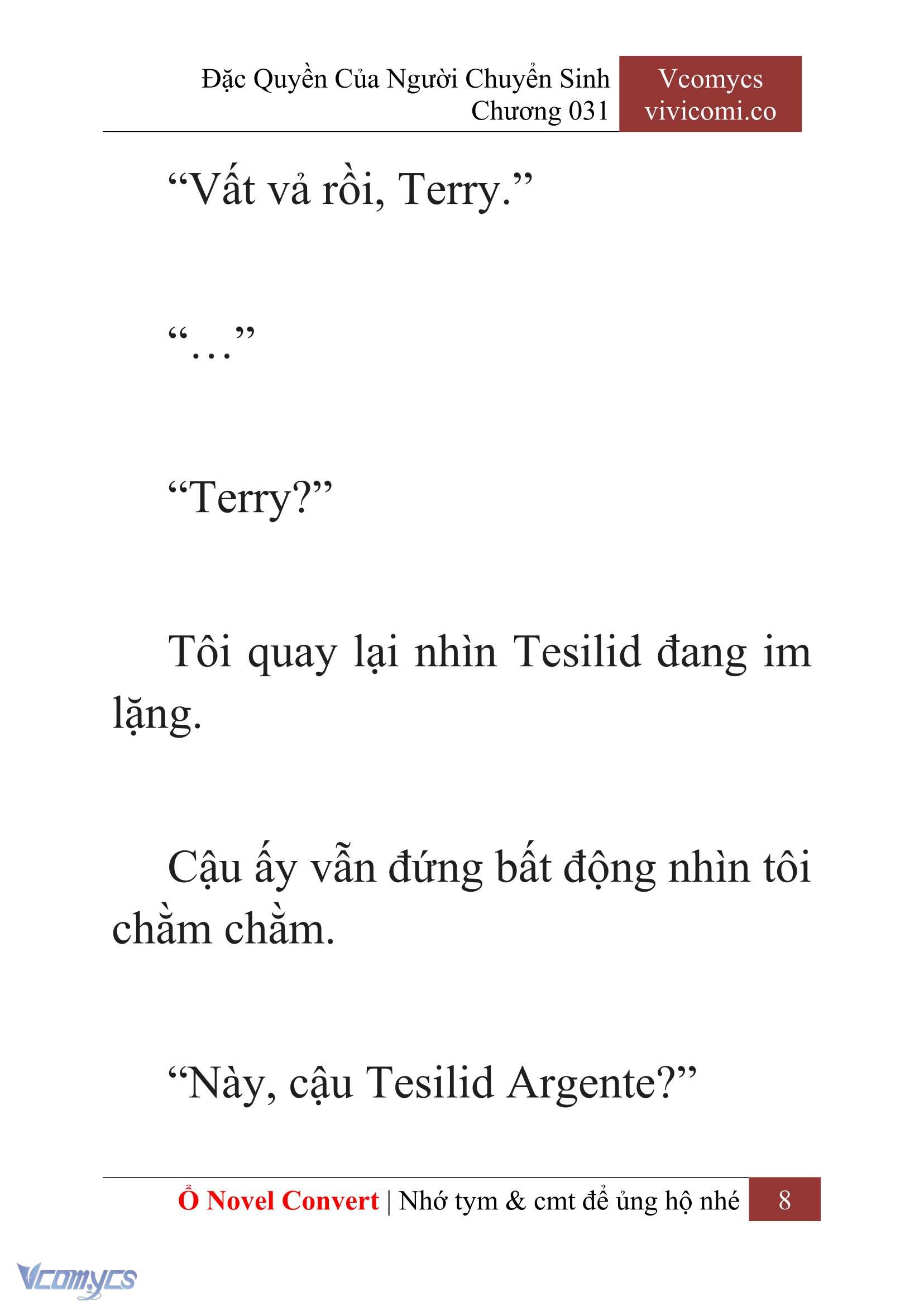[Novel] Đặc Quyền Của Người Chuyển Sinh Chapter 31 - Trang 10