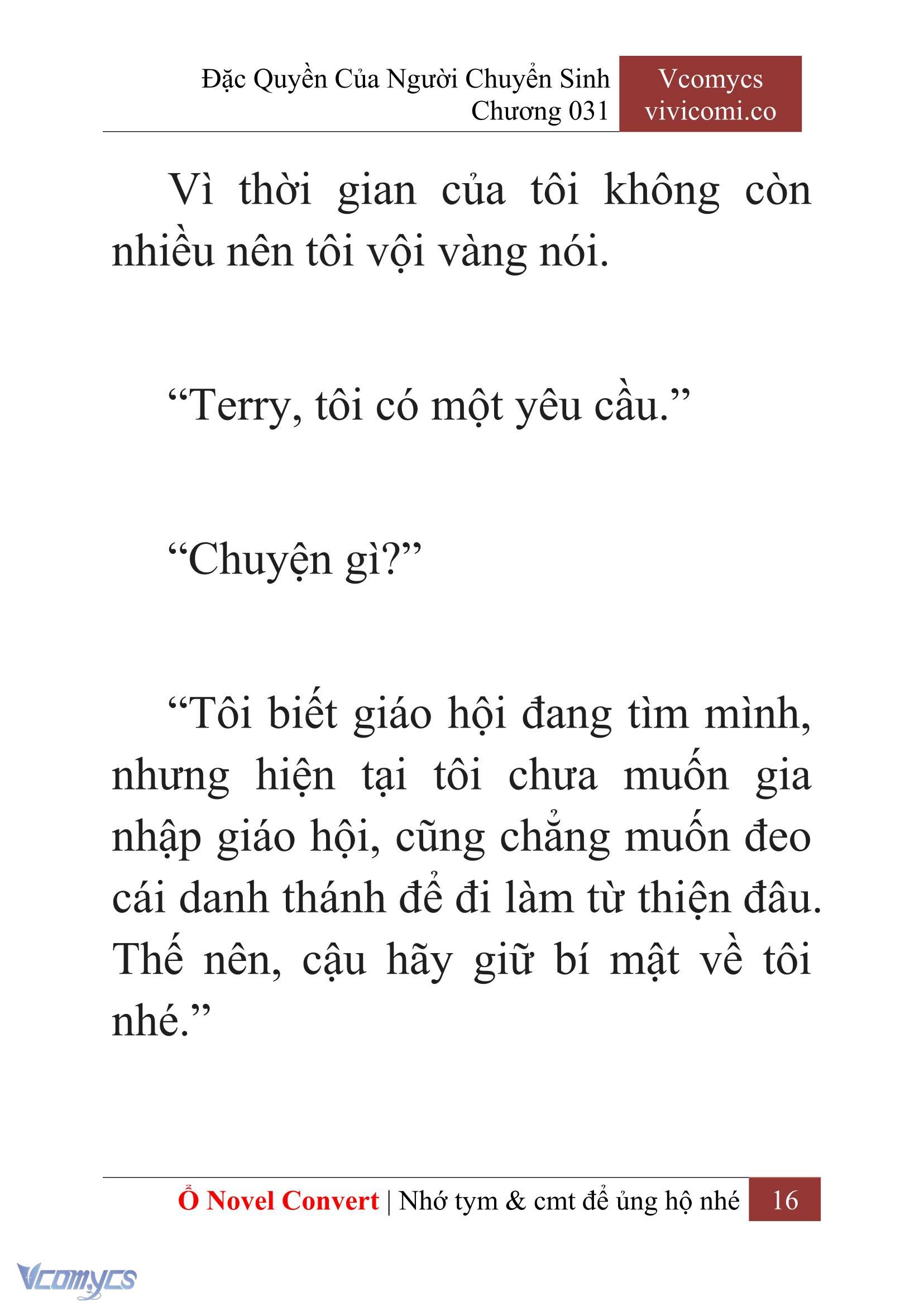 [Novel] Đặc Quyền Của Người Chuyển Sinh Chapter 31 - Trang 18
