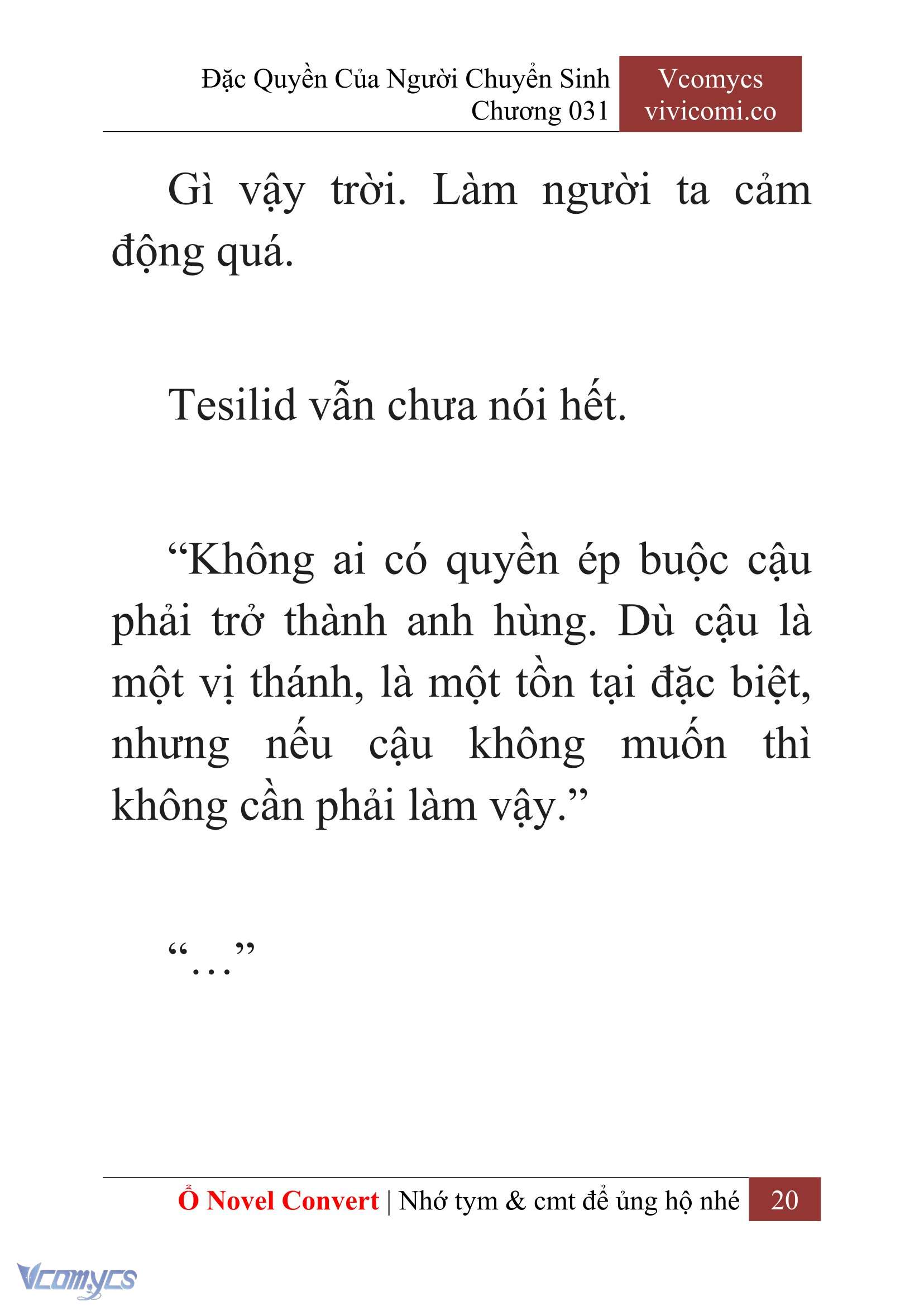 [Novel] Đặc Quyền Của Người Chuyển Sinh Chapter 31 - Trang 22